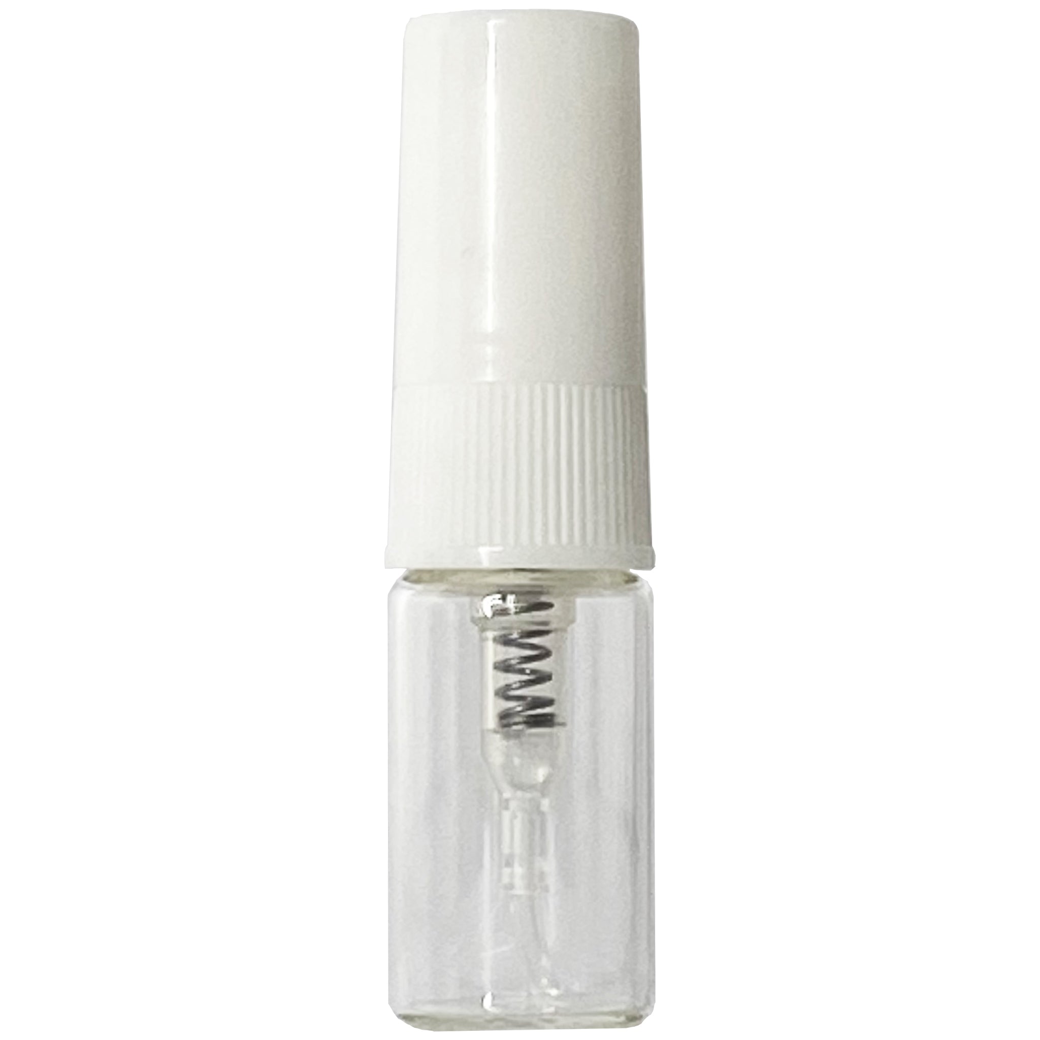 2ml 0.07oz Clear Perfume Glass Spray Bottles White Atomizers