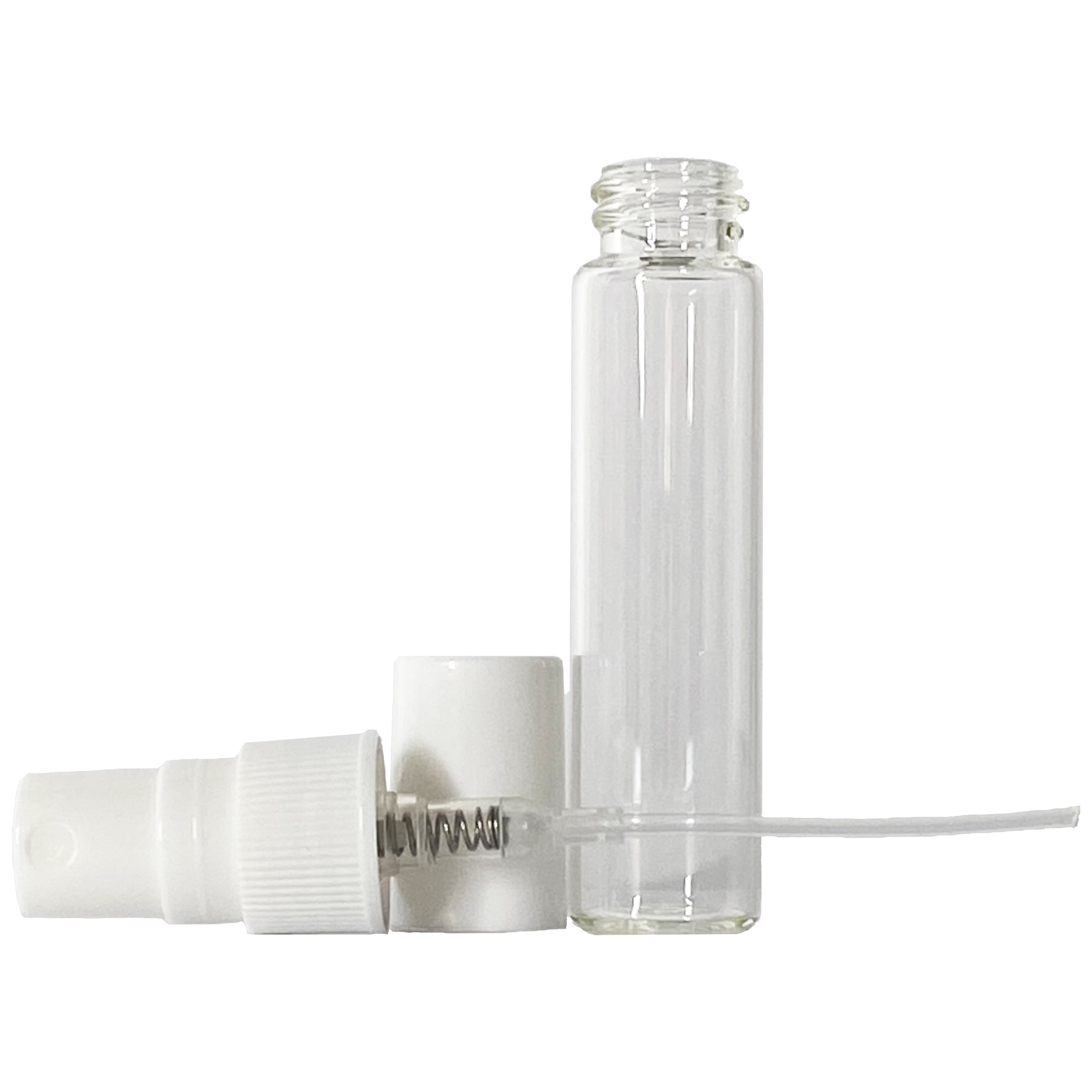 5ml 0.17oz Clear Perfume Glass Spray Bottles White Atomizers