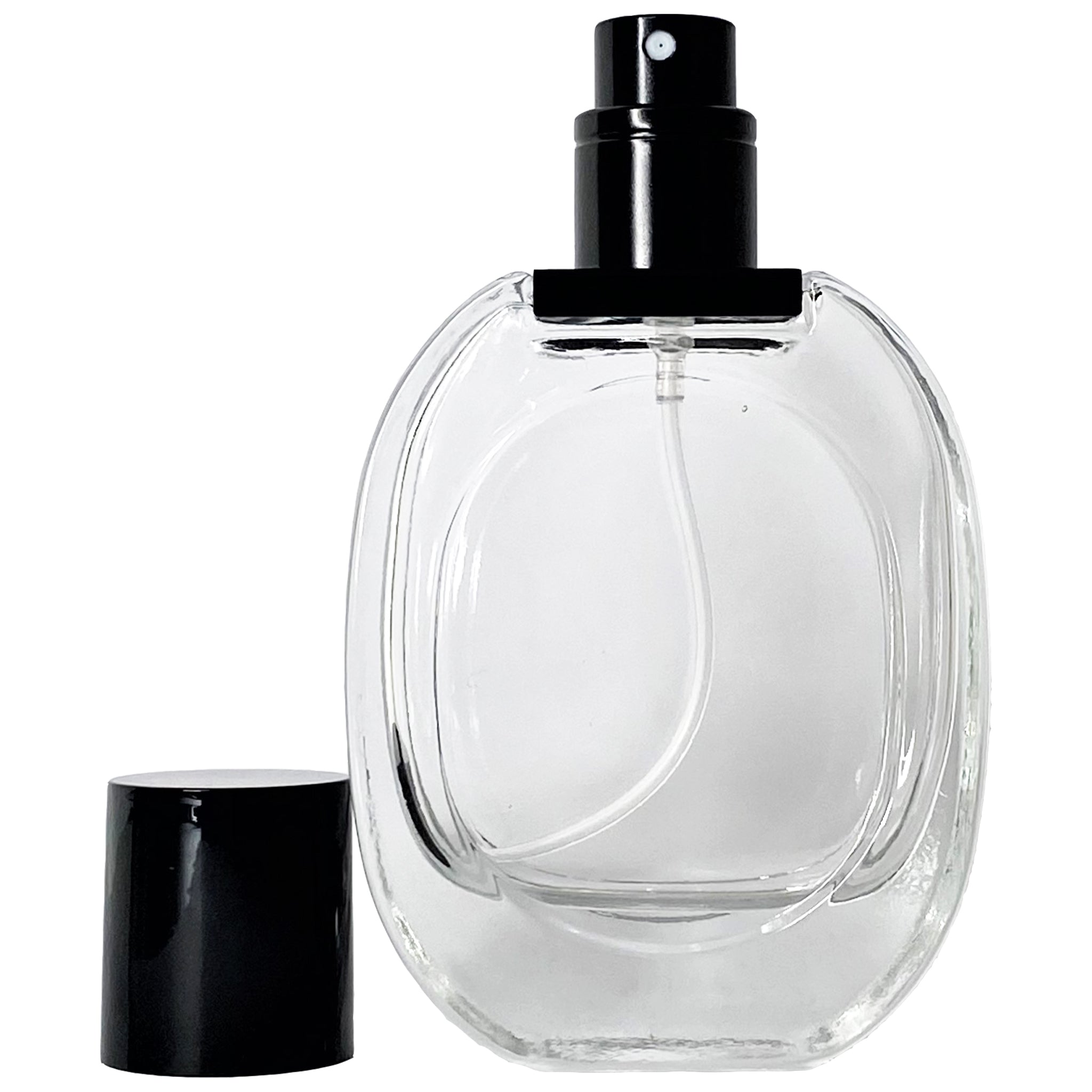 30ml 1oz Glass Perfume Oval Spray Bottles Black Atomizer 5