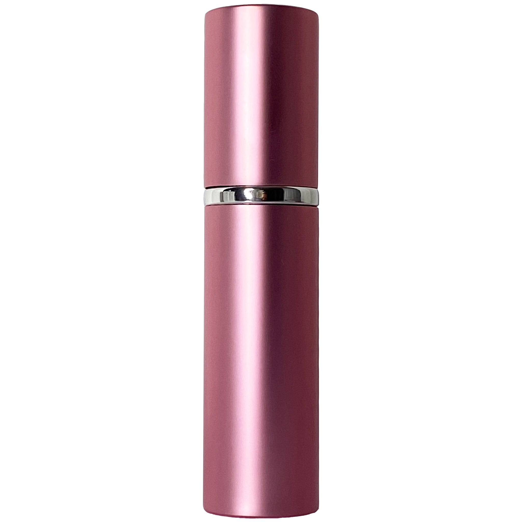 10ml 0.33oz Pink Perfume Glass Spray Deluxe Bottles Silver Atomizers