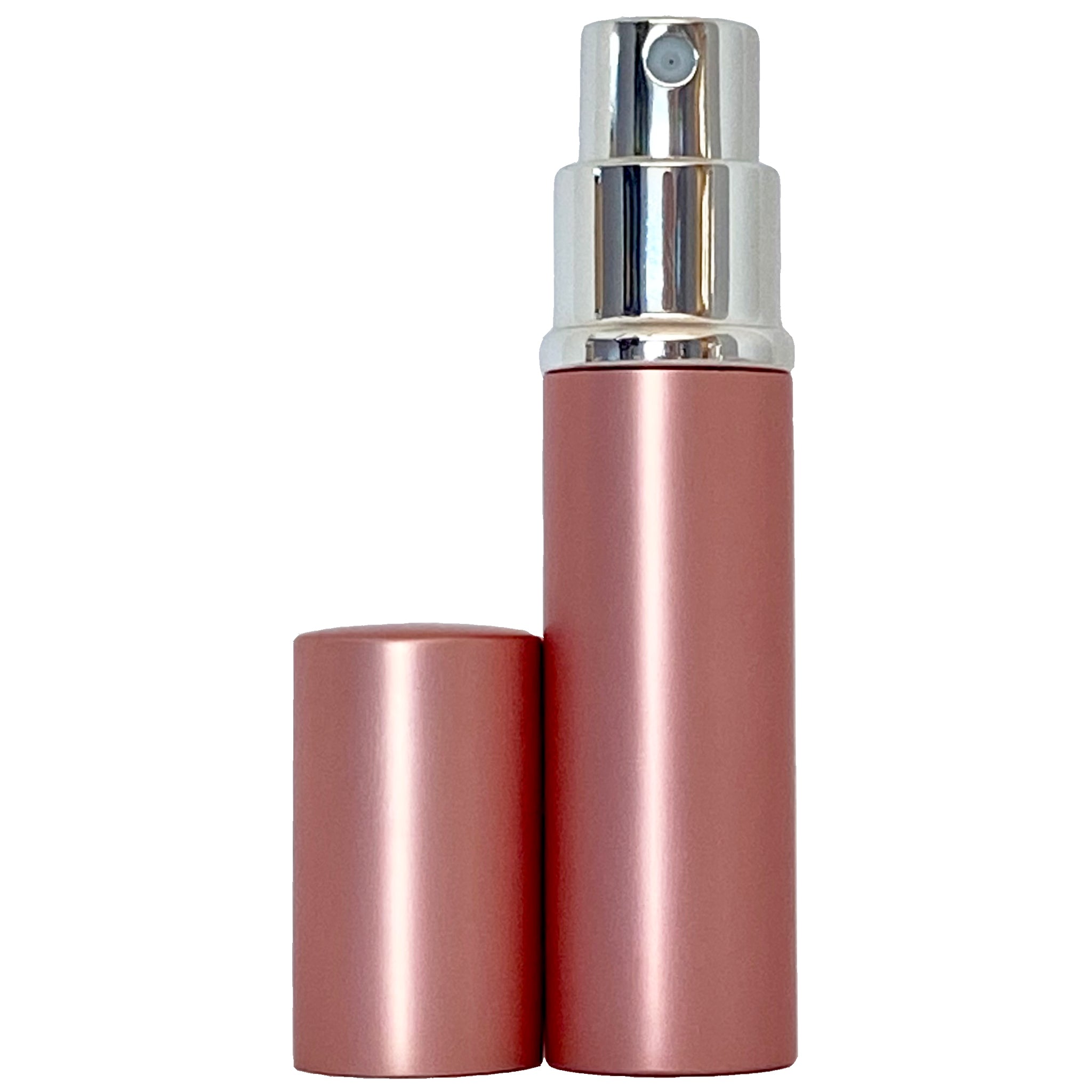6ml 0.2oz Pink Perfume Glass Spray Deluxe Bottles Silver Atomizers