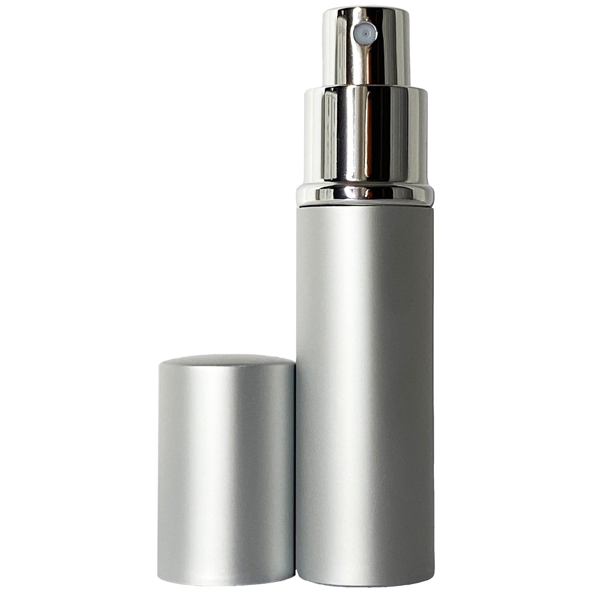10ml 0.33oz Perfume Glass Spray Deluxe Bottles Silver Atomizers