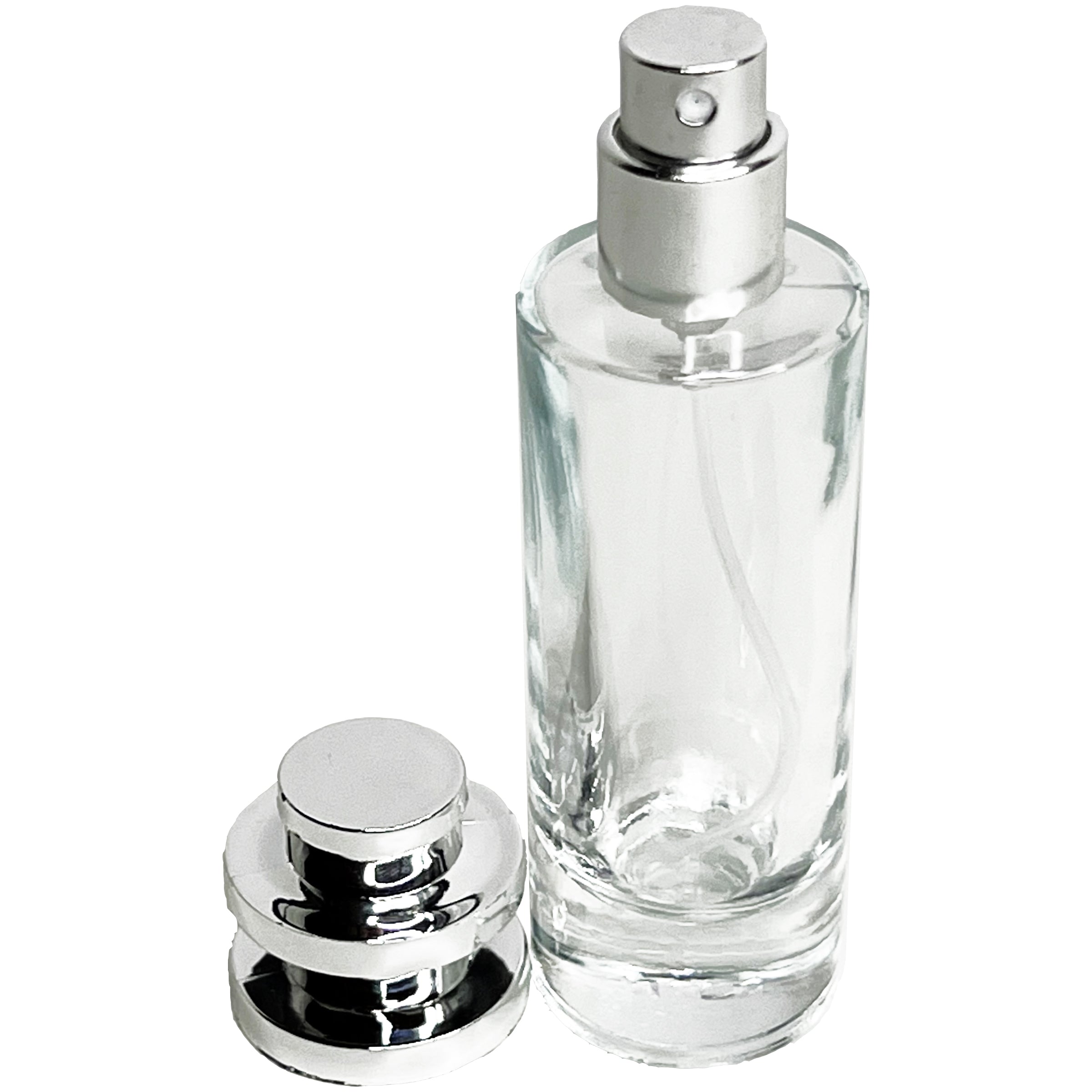 30ml 1oz perfume cylinder glass Spray Bottles tower cap