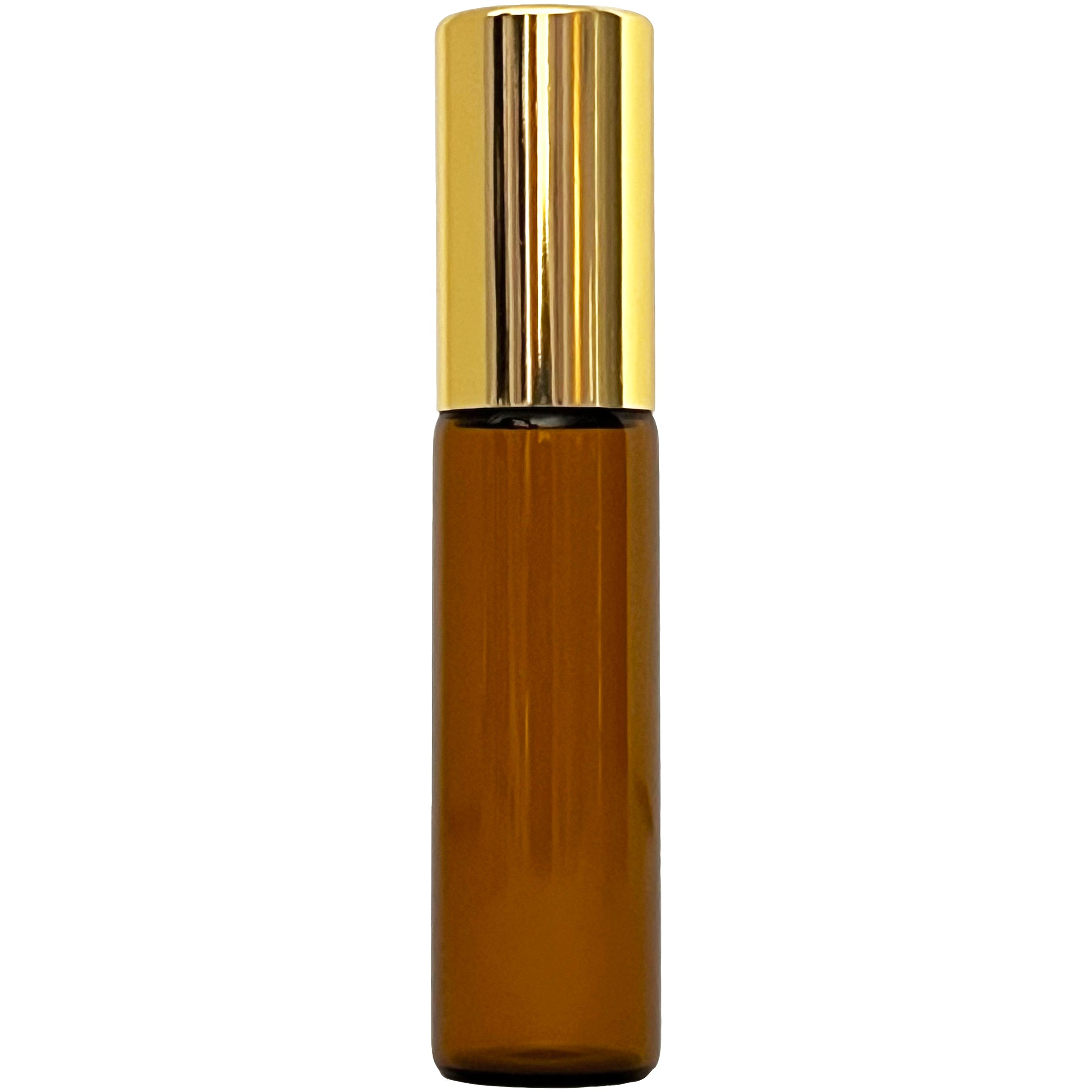 5ml 0.17oz Amber Gold Glass Roll On Roller Ball Bottle Perfume Essential Oils