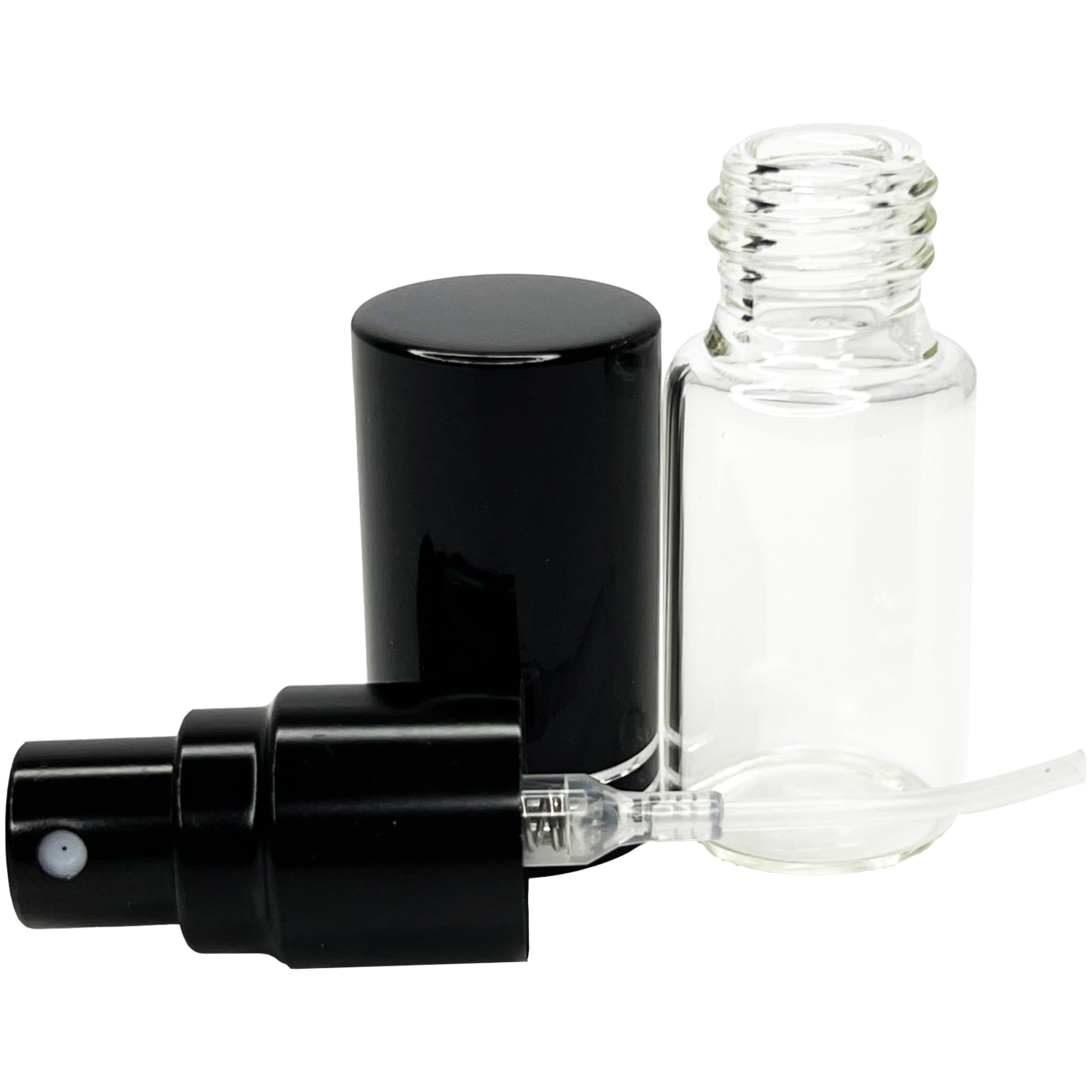 5ml 0.17oz Perfume Glass Spray Bottles Black Line Cap