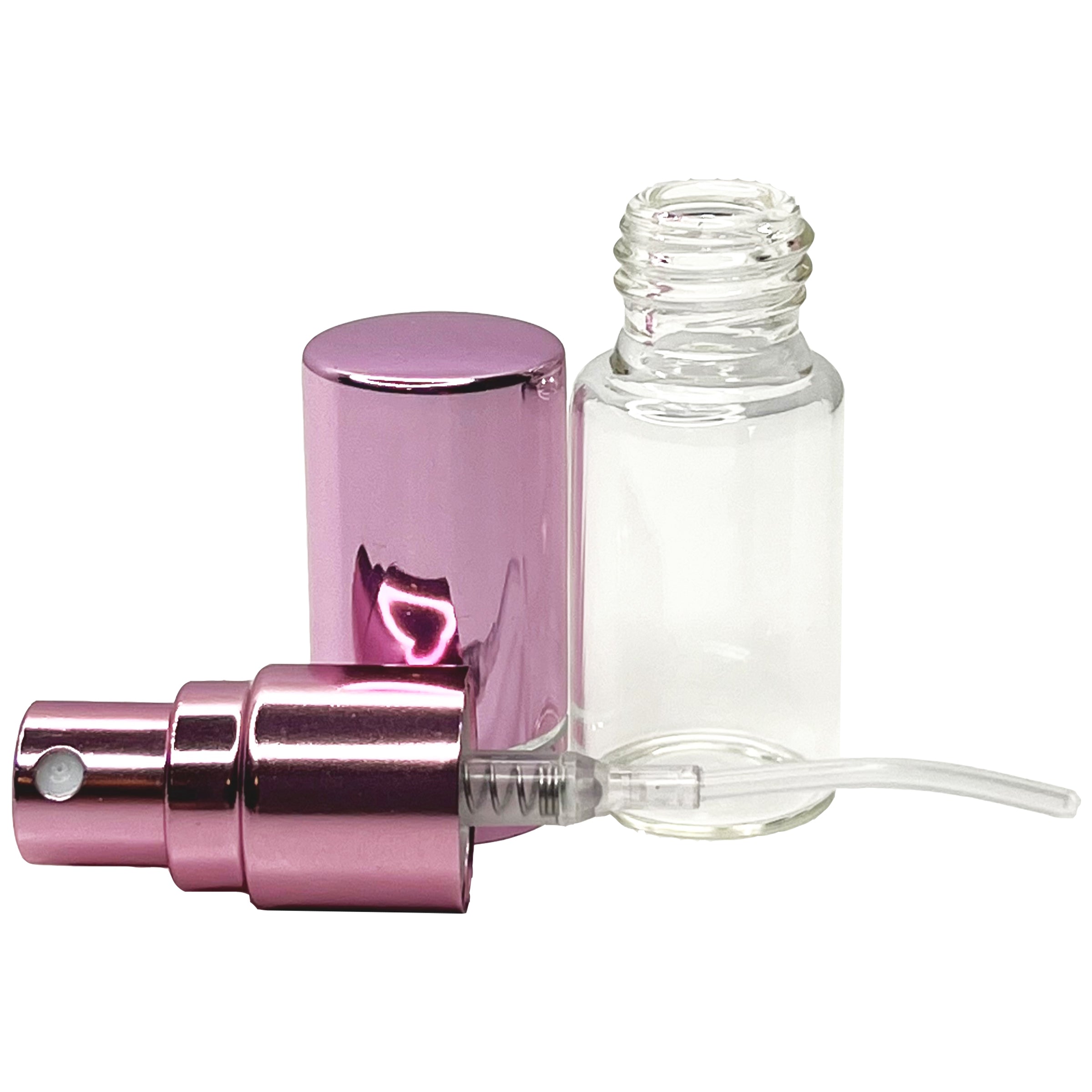 5ml 0.17oz Perfume Glass Spray Bottles Pink Line Cap