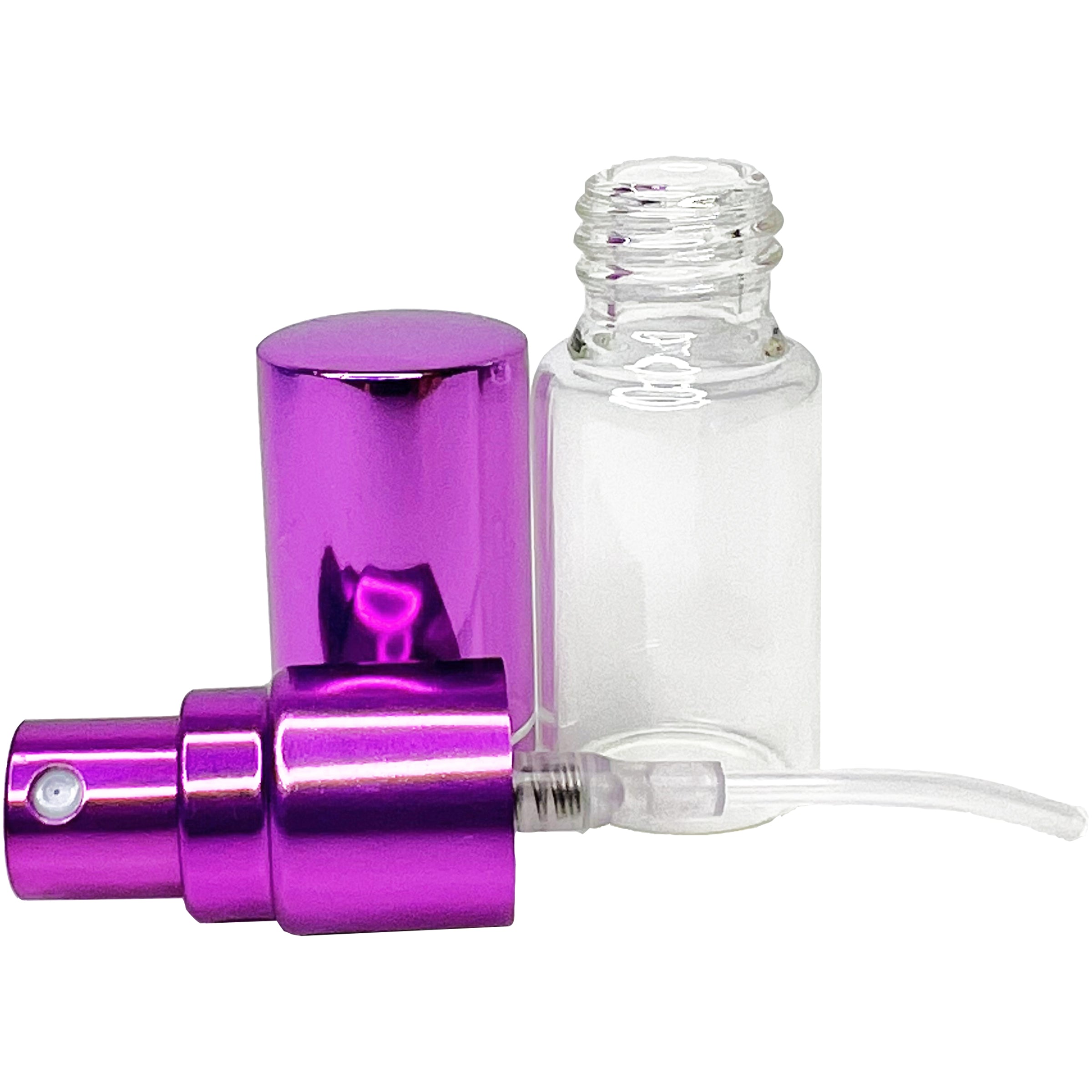 5ml 0.17oz Perfume Glass Spray Bottles Purple Line Cap