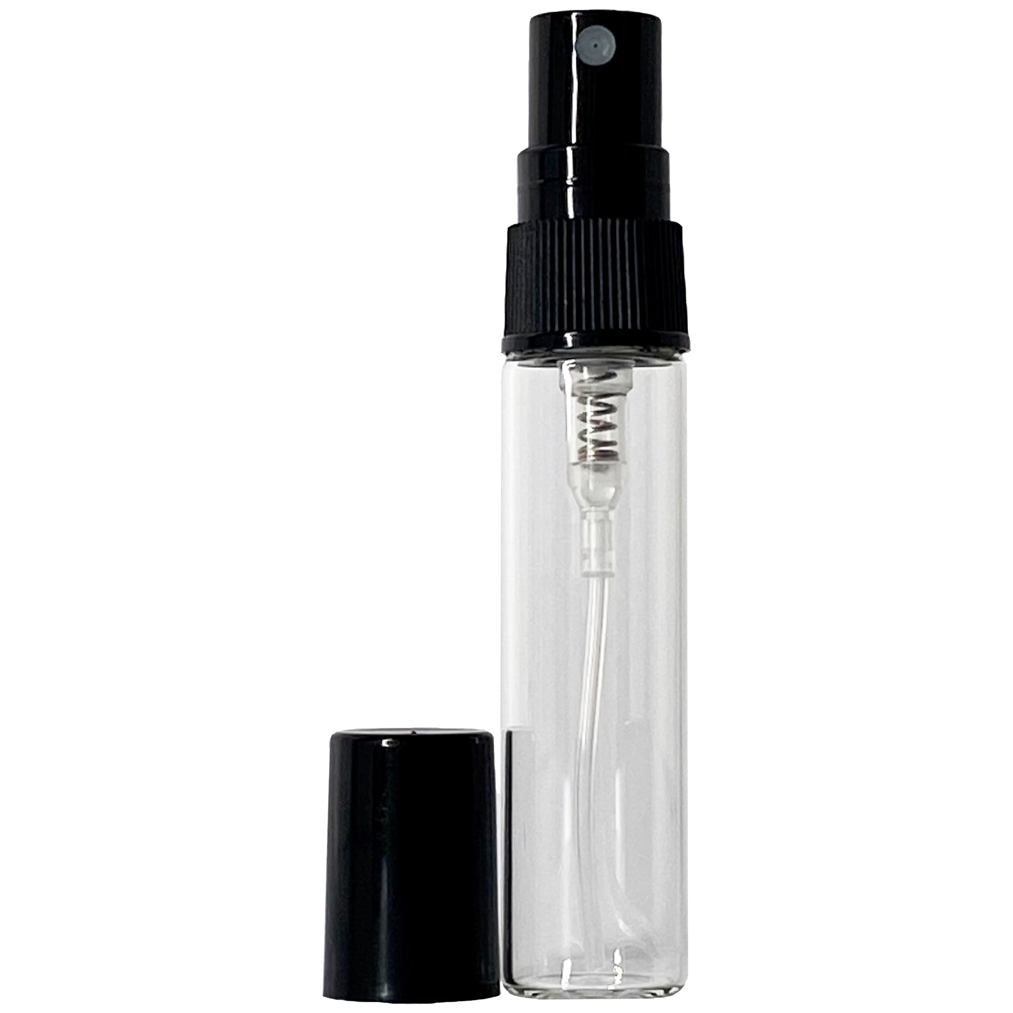 5ml 0.17oz Clear Perfume Glass Spray Bottles Black Atomizers