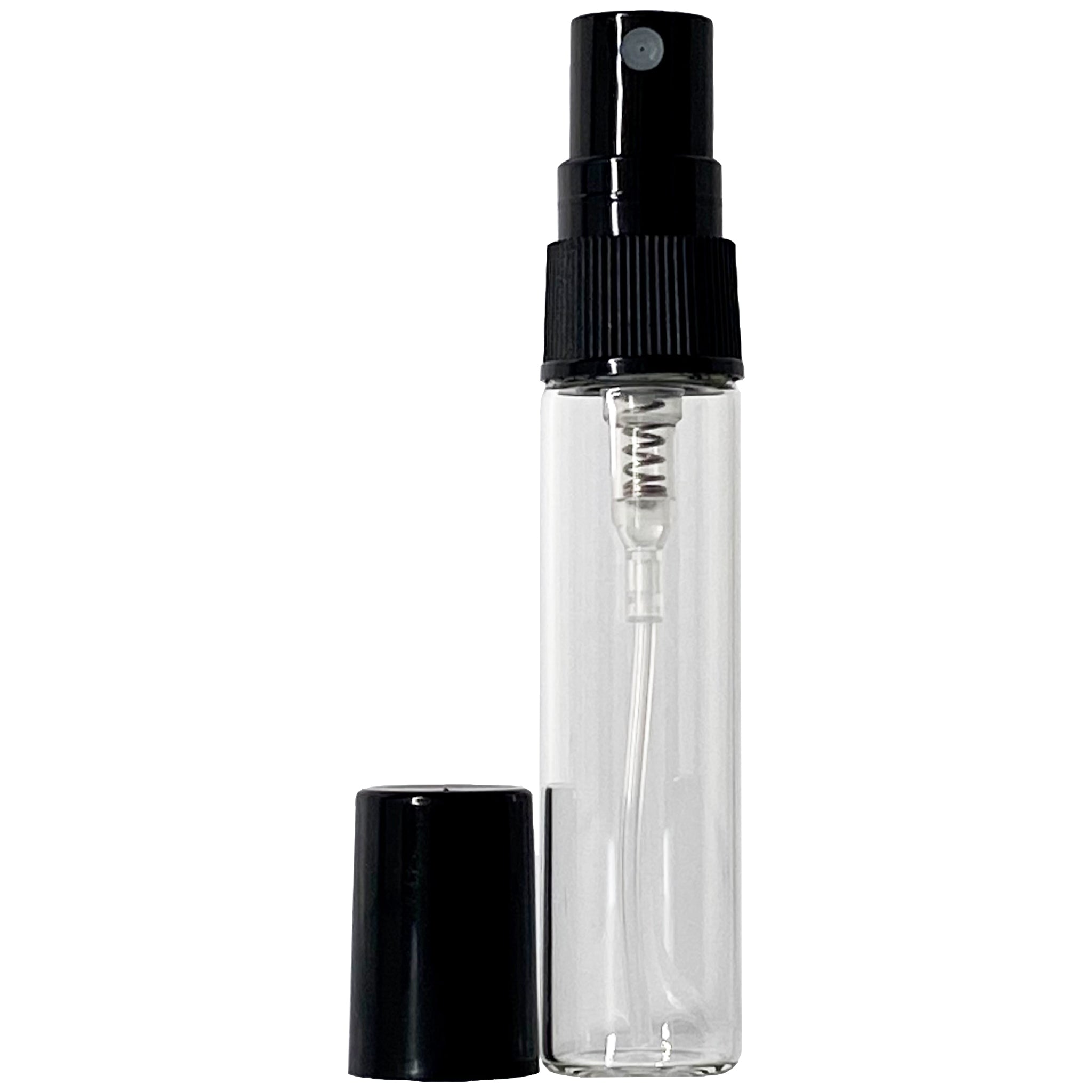 100pcs/lot 5ml Thin Glass Spray Bottle with Scale Empty Perfume Travel  Atomizer Cosmetic Container Sample Vials