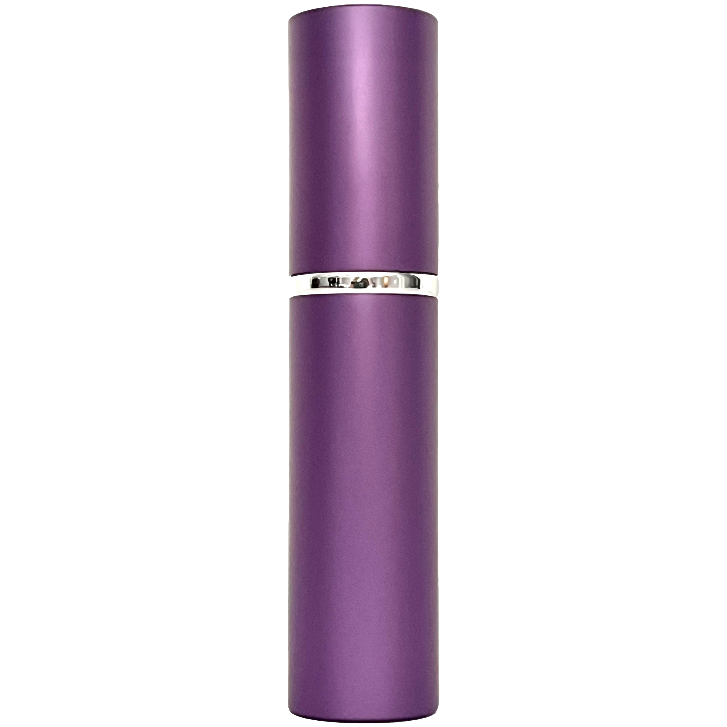 6ml 0.2oz Purple Perfume Glass Spray Deluxe Bottles Silver Atomizers