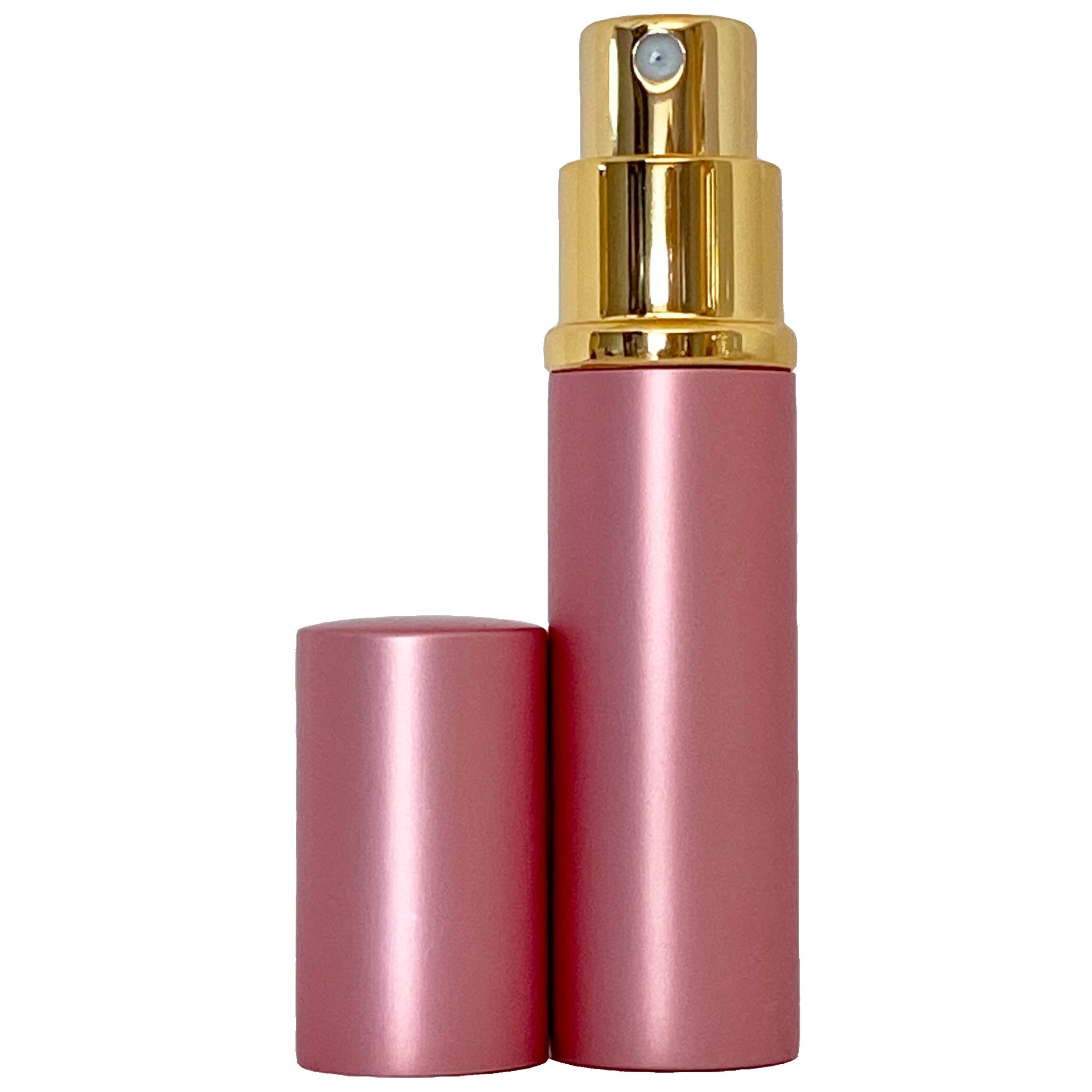 6ml 0.2oz Pink Perfume Glass Spray Deluxe Bottles Gold Atomizers