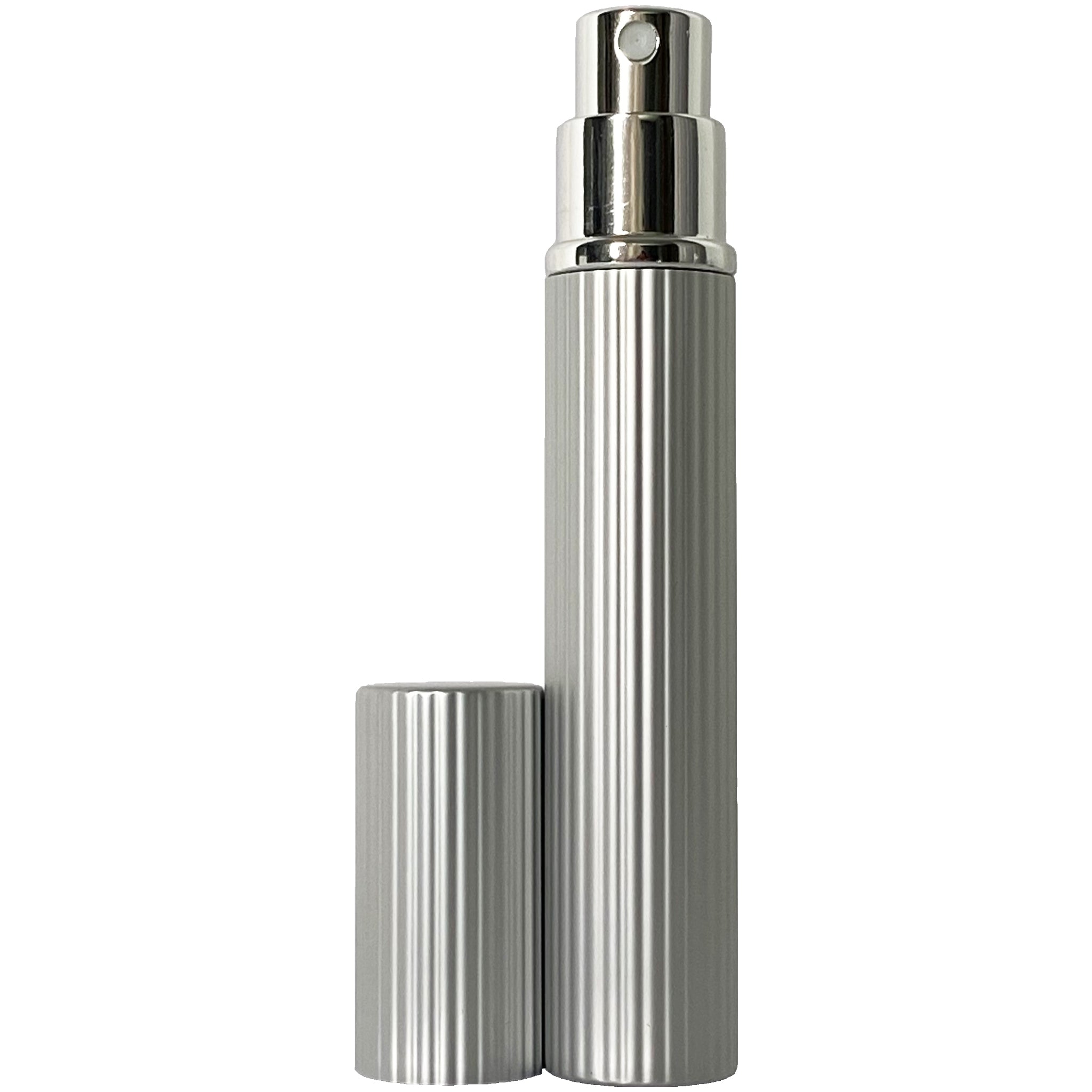 8ml 0.27oz Perfume Glass Spray Deluxe Bottles Silver Atomizers