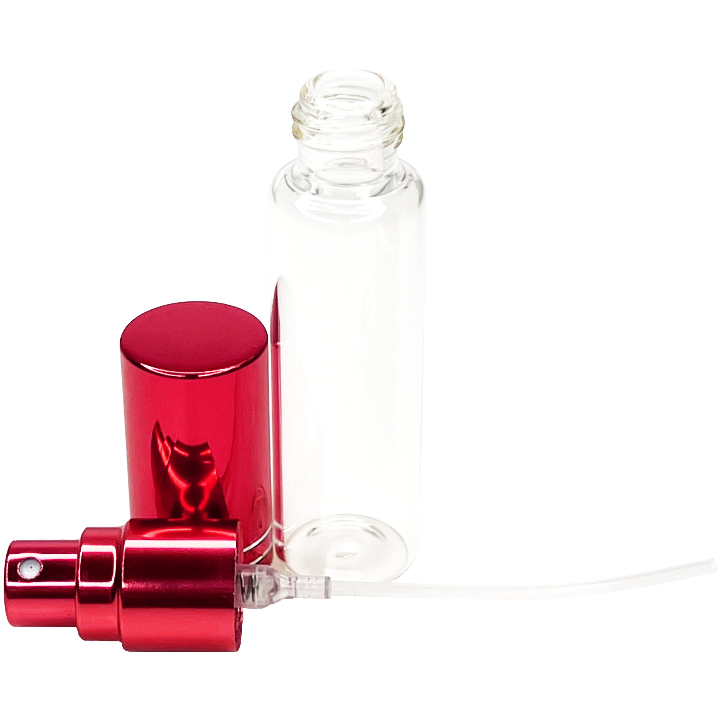10ml 0.33oz Perfume Glass Spray Bottles Red Line Cap