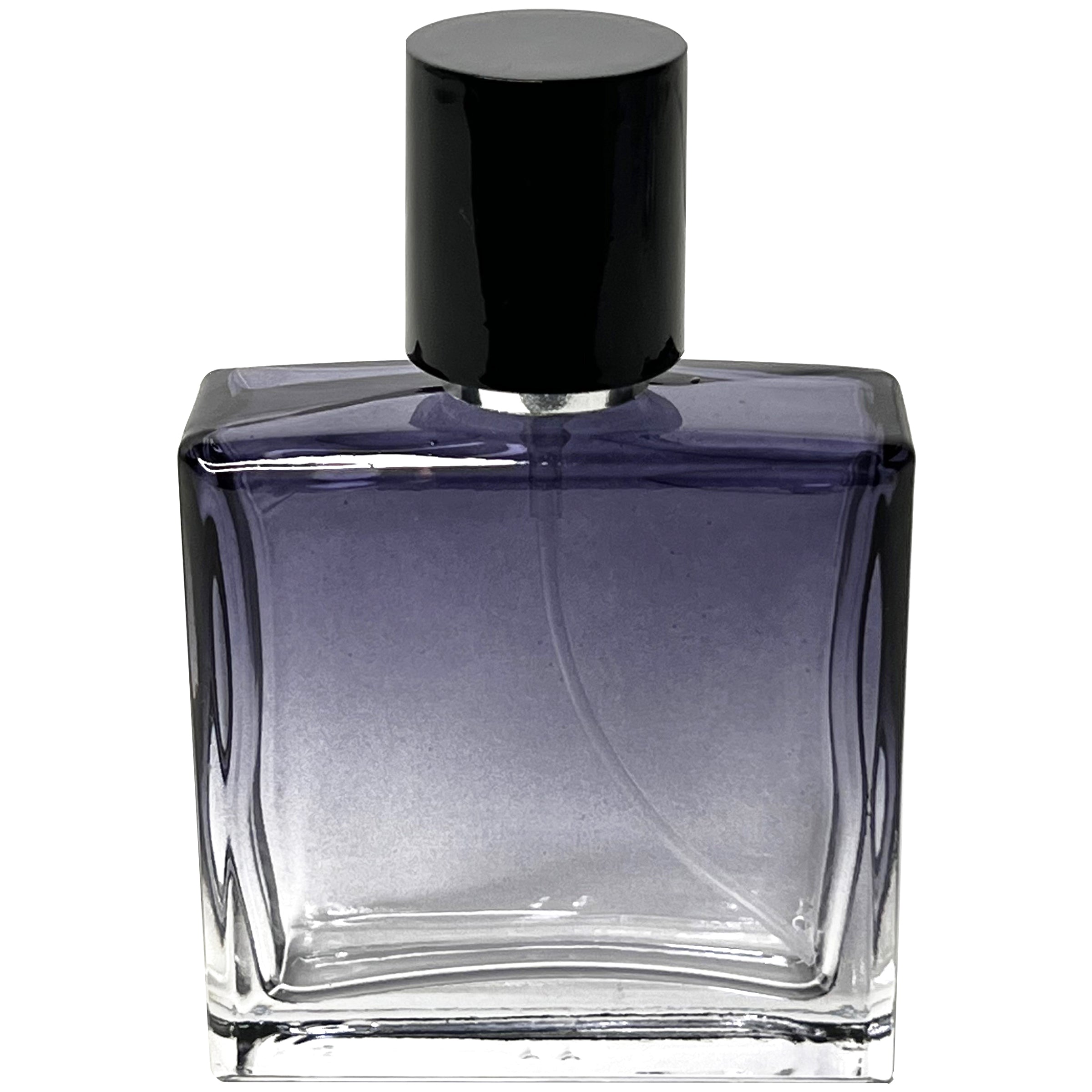 30ml 1oz Gradient Blue Empty Perfume Square Glass Spray Bottles