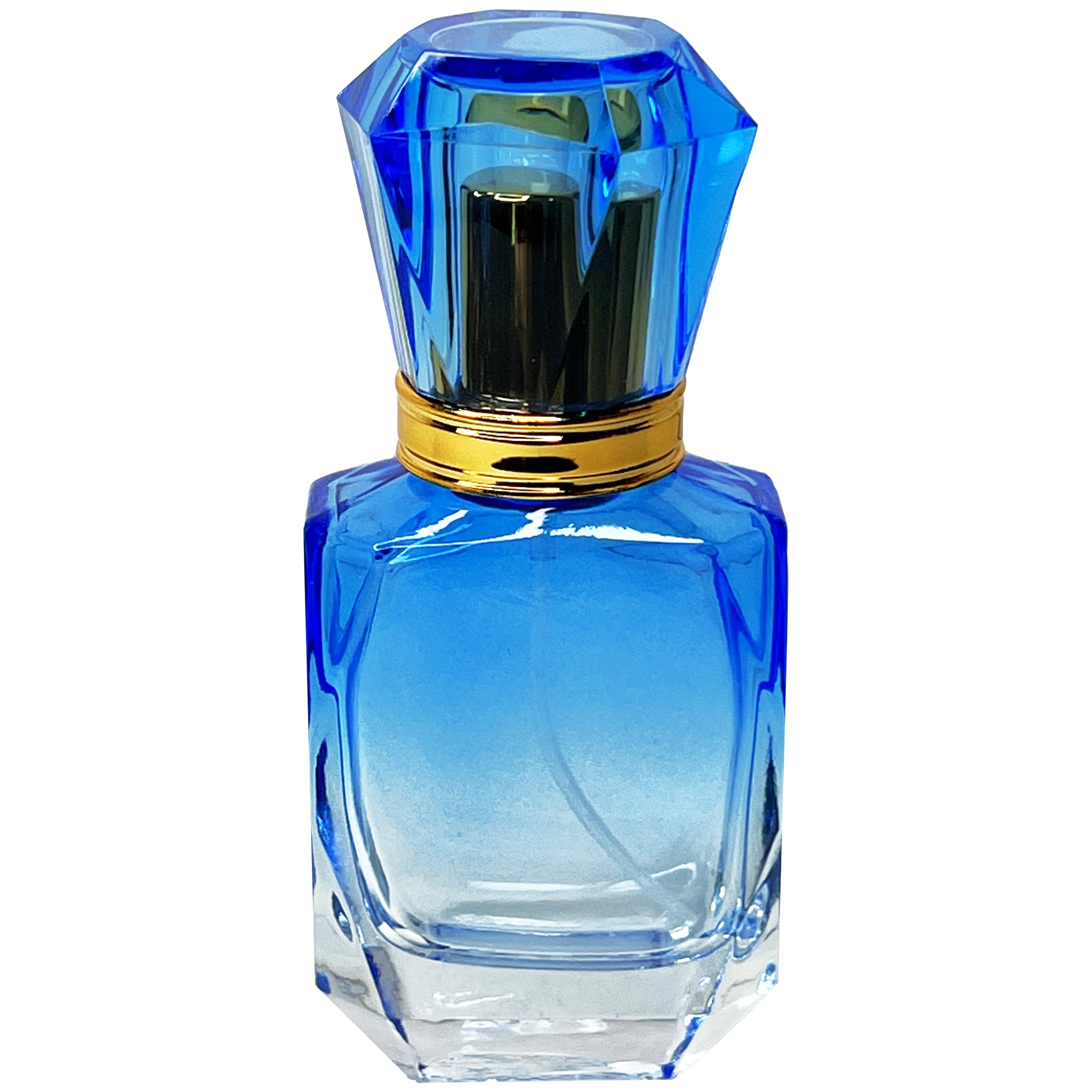 40ml 1.3oz vintage gradient colored glass diamond perfume spray bottles