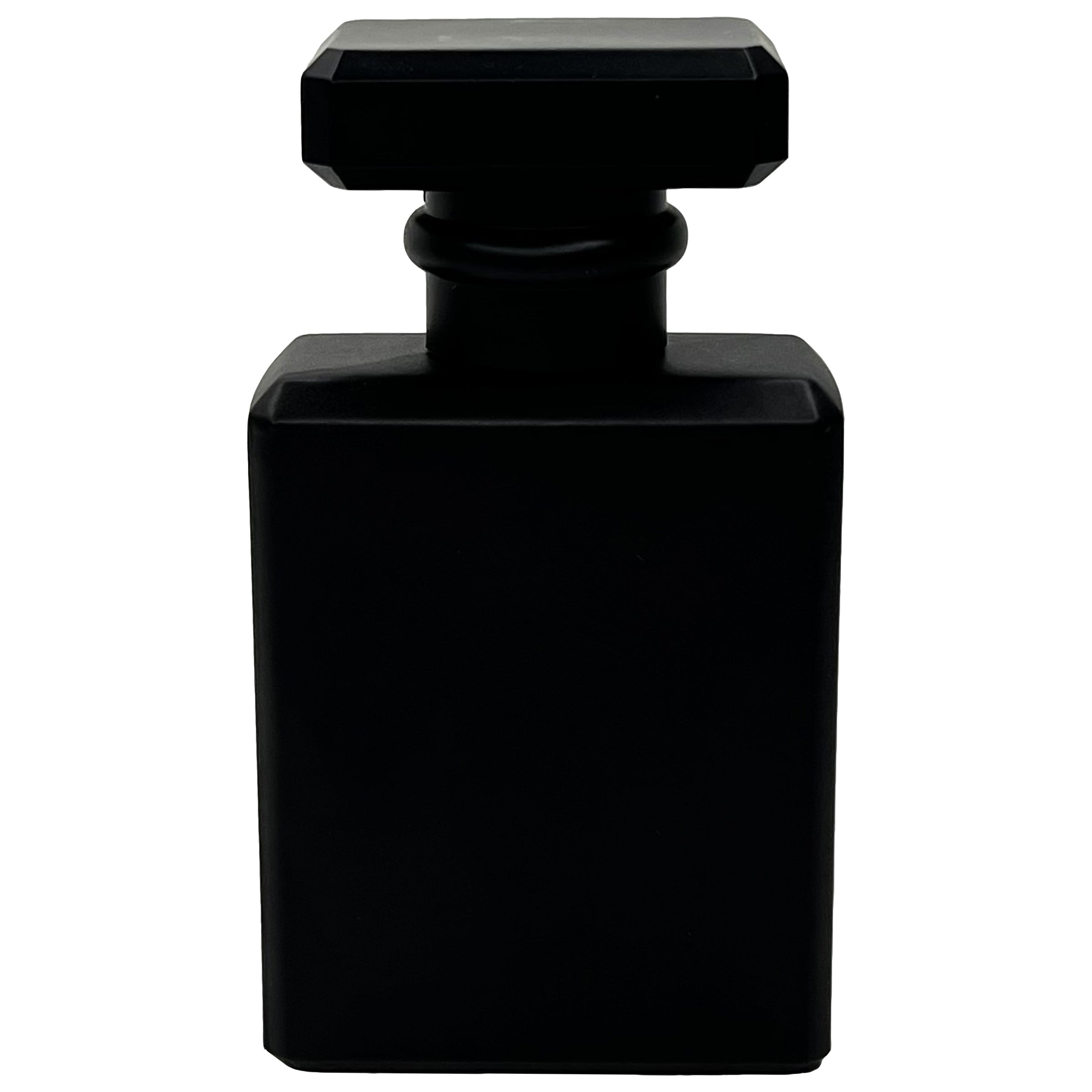 50ml 1.7oz matte all black glass perfume bottles