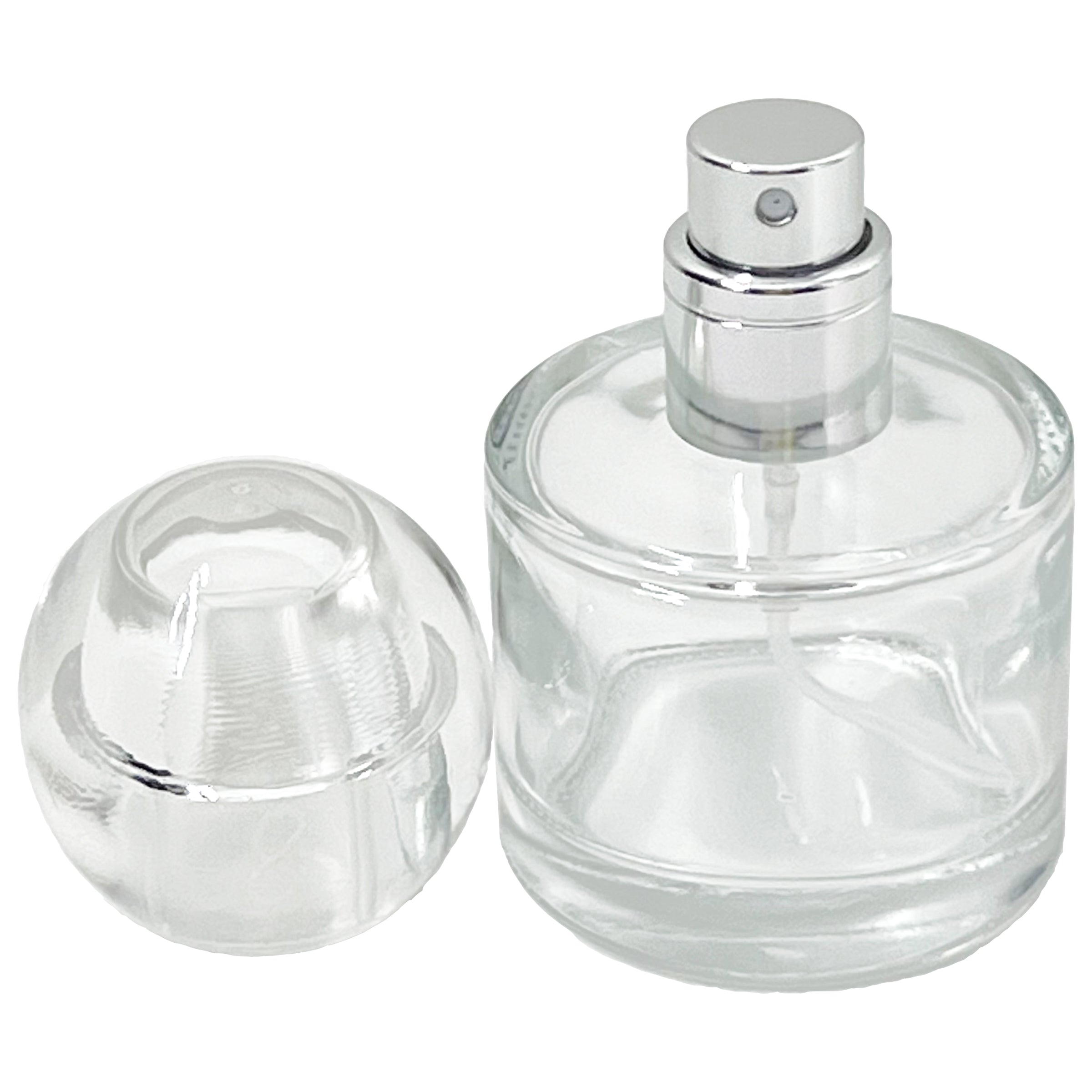 30ml 1oz round sphere cap perfume glass spray bottles