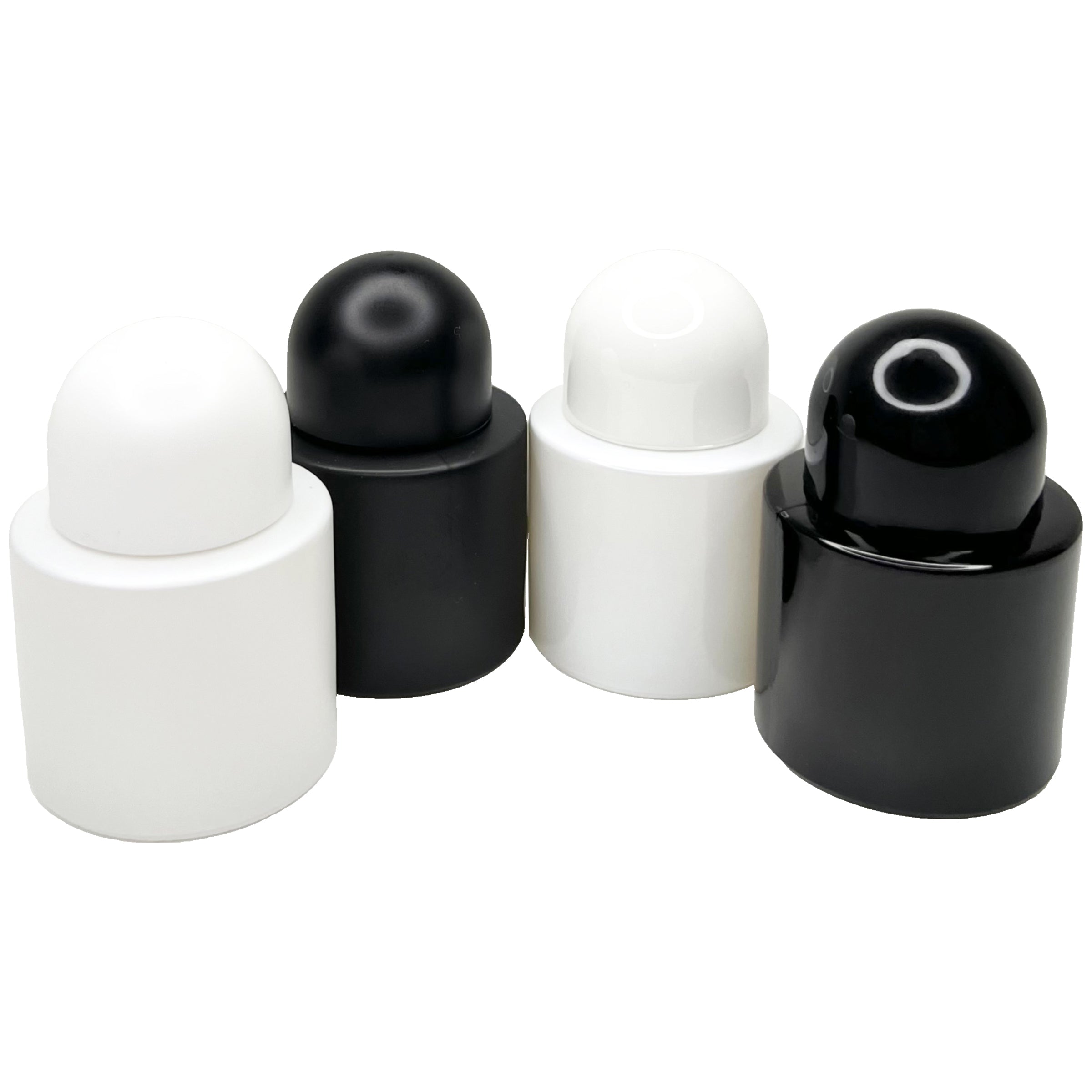 30ml 1oz round black white empty perfume glass spray bottles