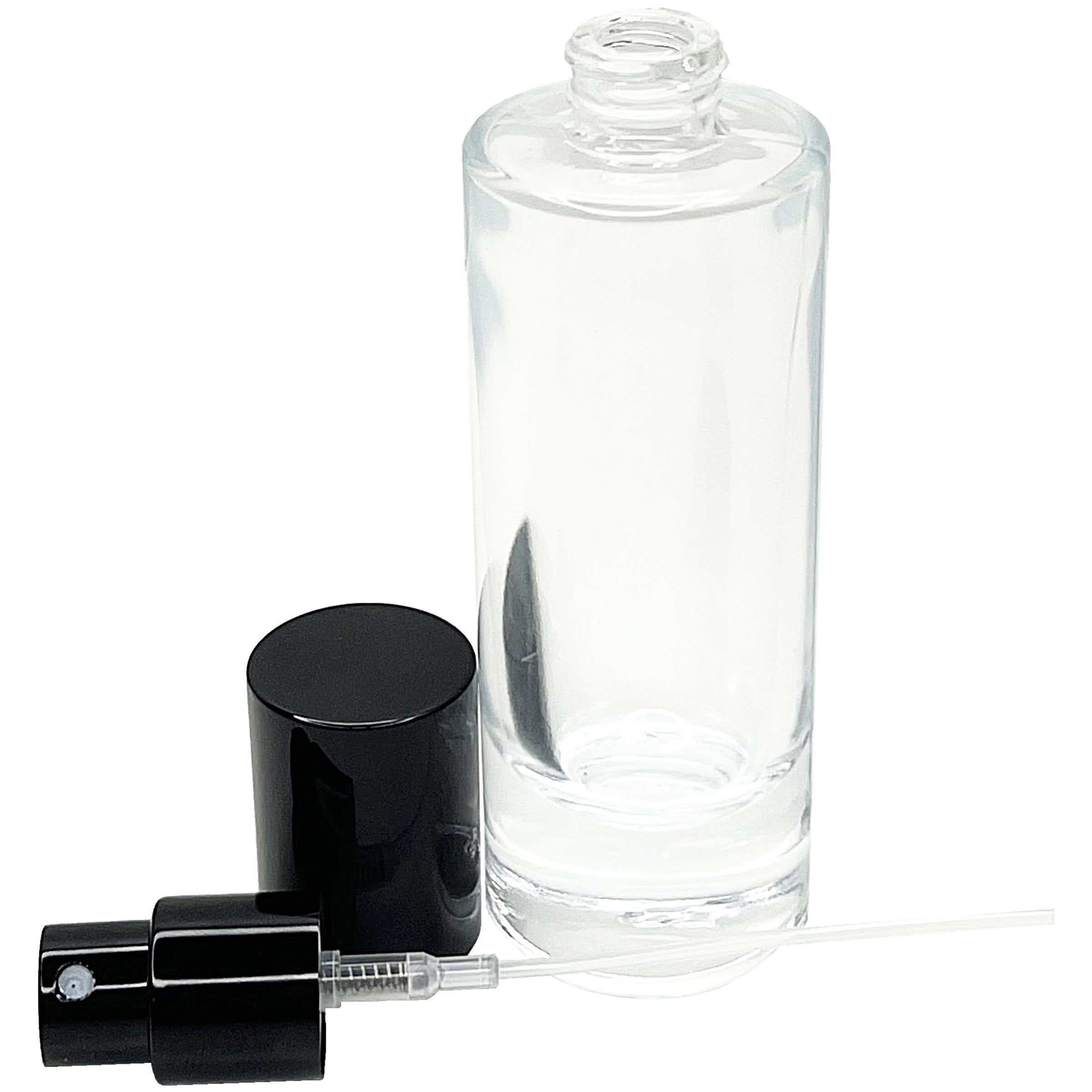 30ml 1oz thick glass cylinder perfume bottles 15mm sprayer