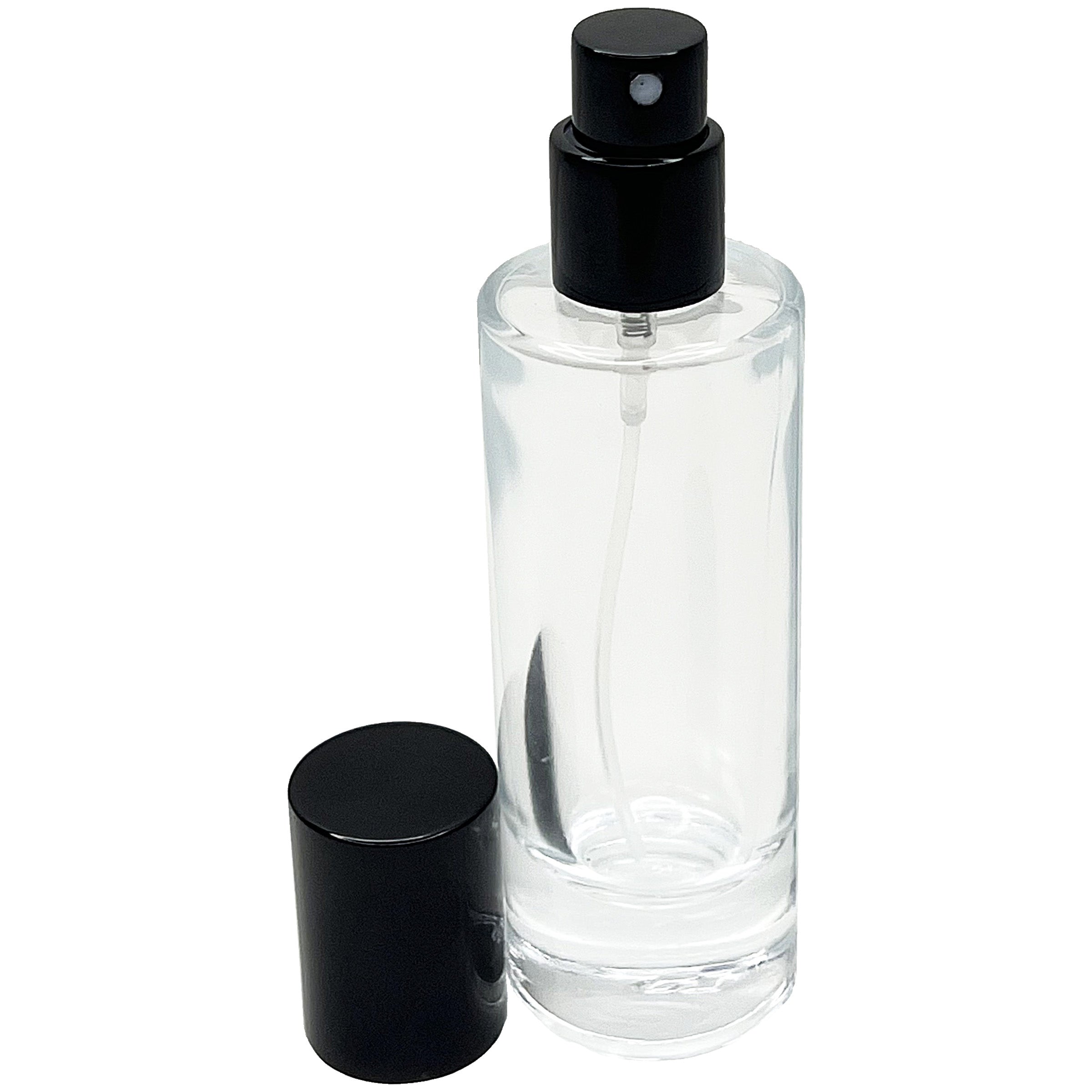 30ml 1oz thick glass cylinder perfume bottles 15mm sprayer