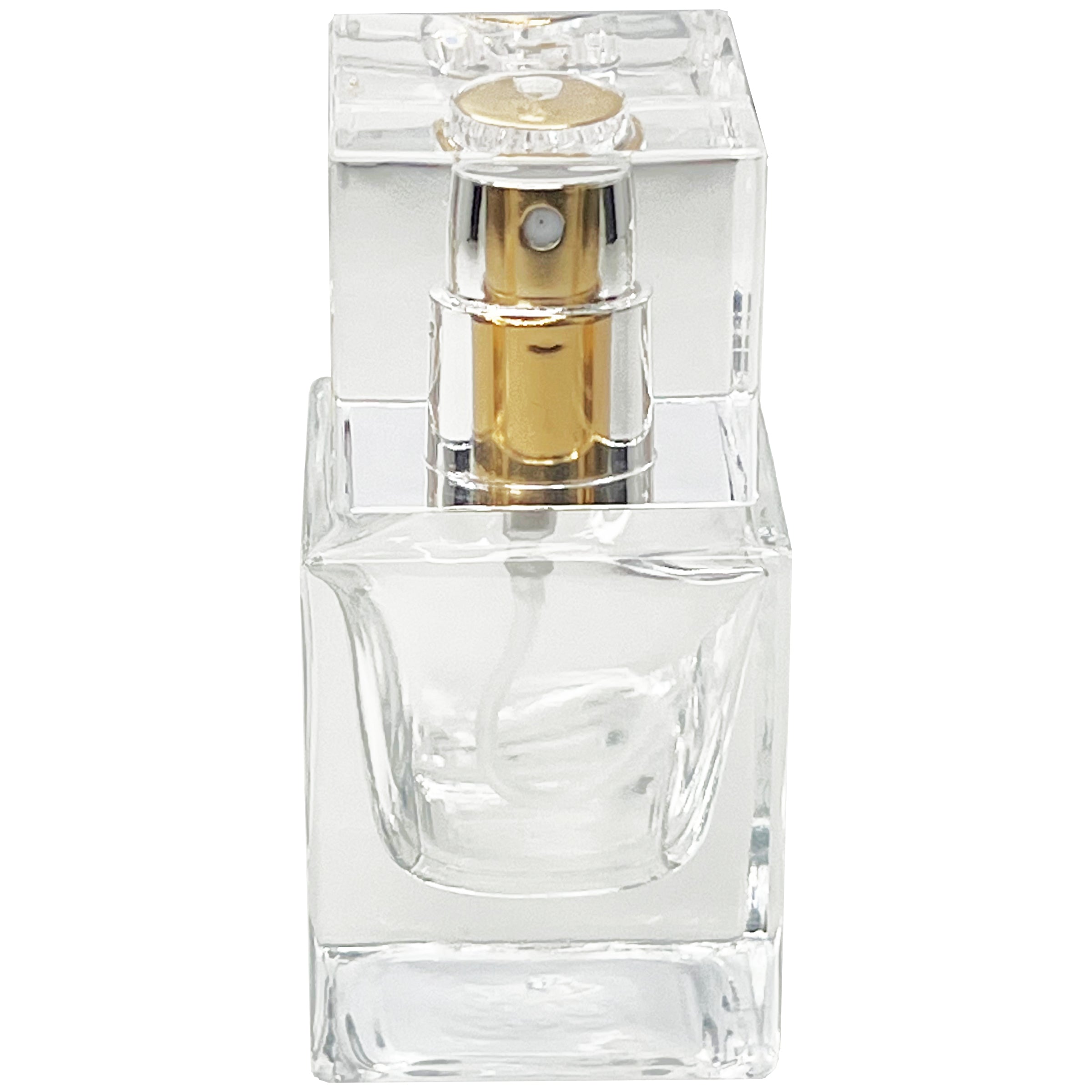 25ml 0.85oz High Quality Cube thick glass perfume spray bottles