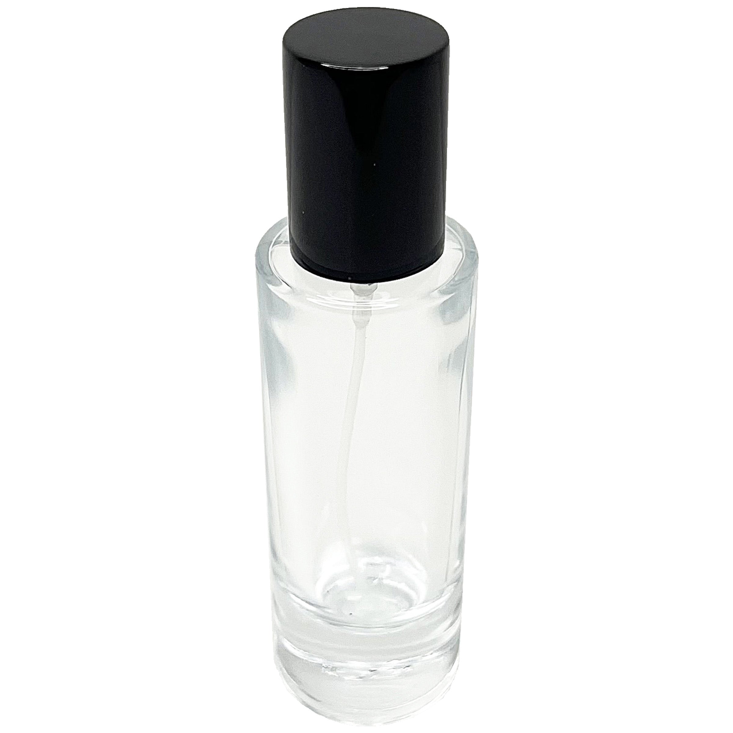 30ml 1oz thick glass cylinder perfume bottles 15mm sprayer
