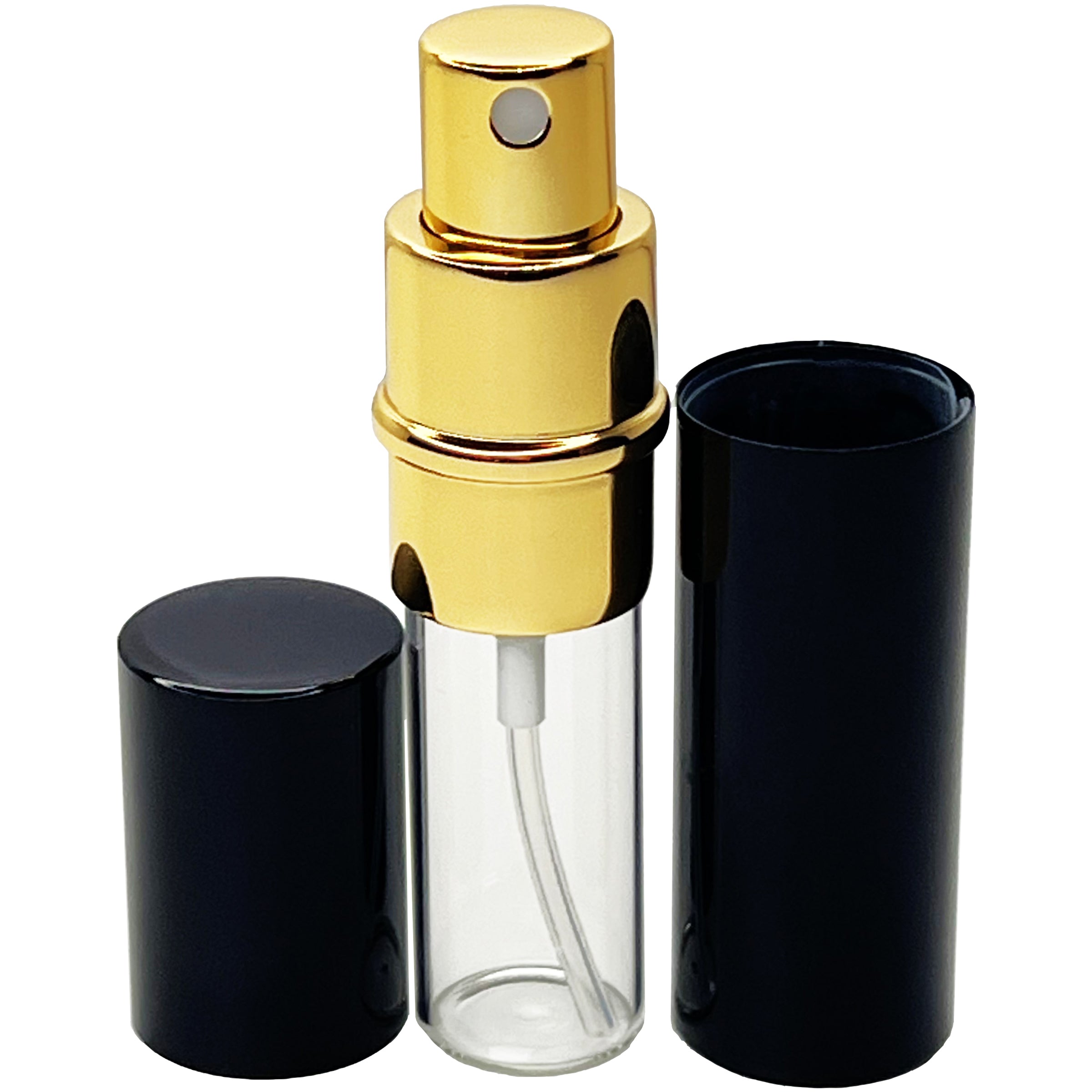 10ml 0.33oz high end aluminum shell glass perfume bottles sprayers