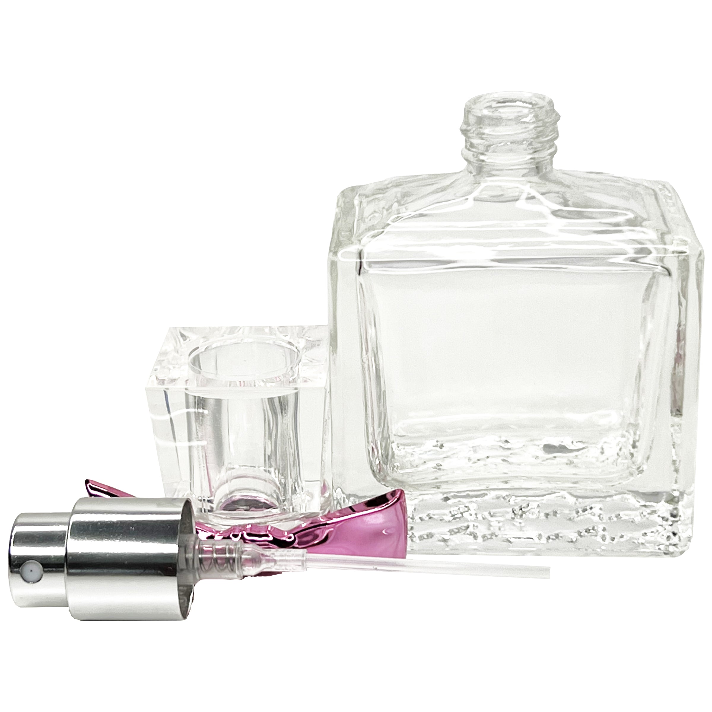 30ml 1oz Bow thick glass perfume spray bottles