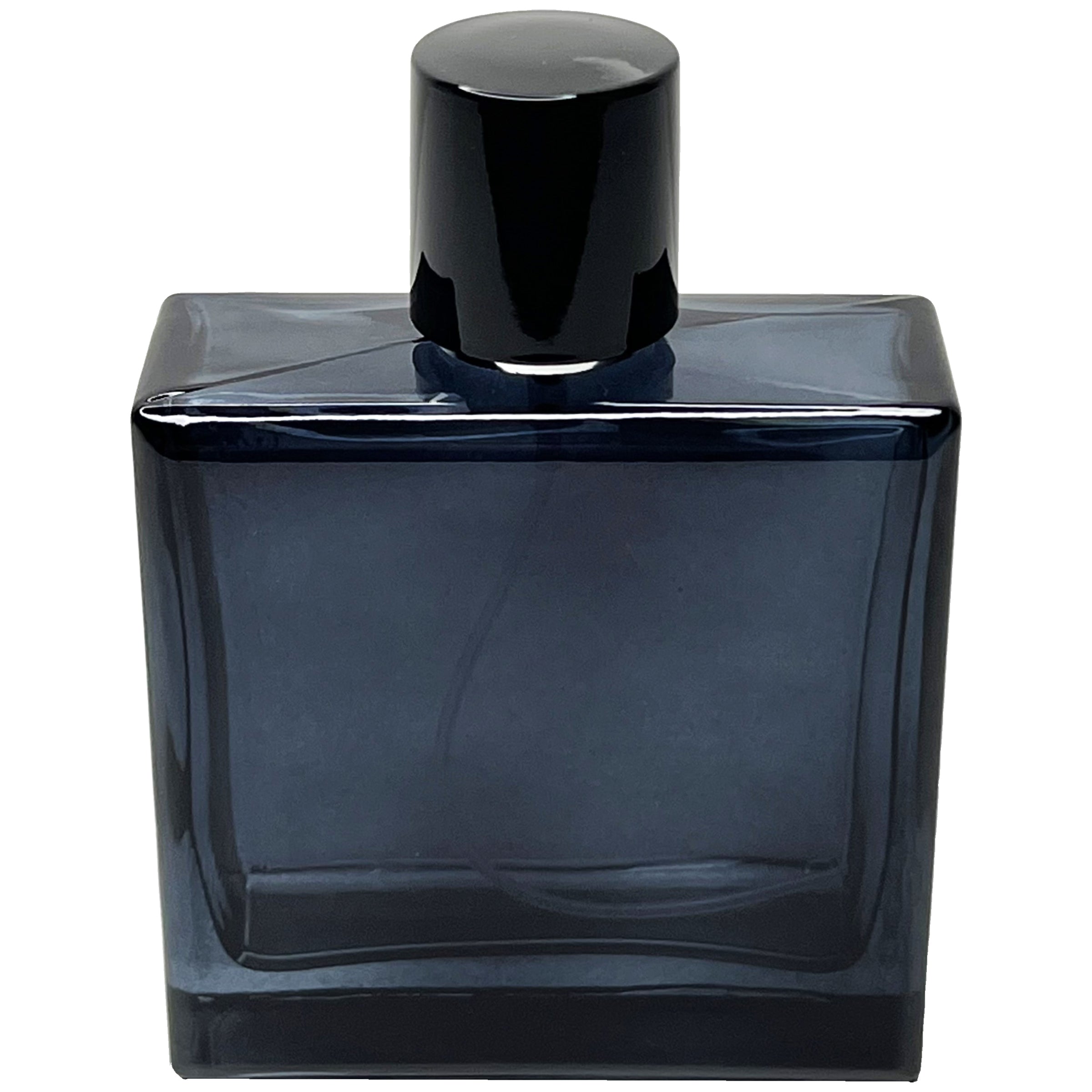 100ml 3.4oz Blue Glass Square Perfume Spray Bottle