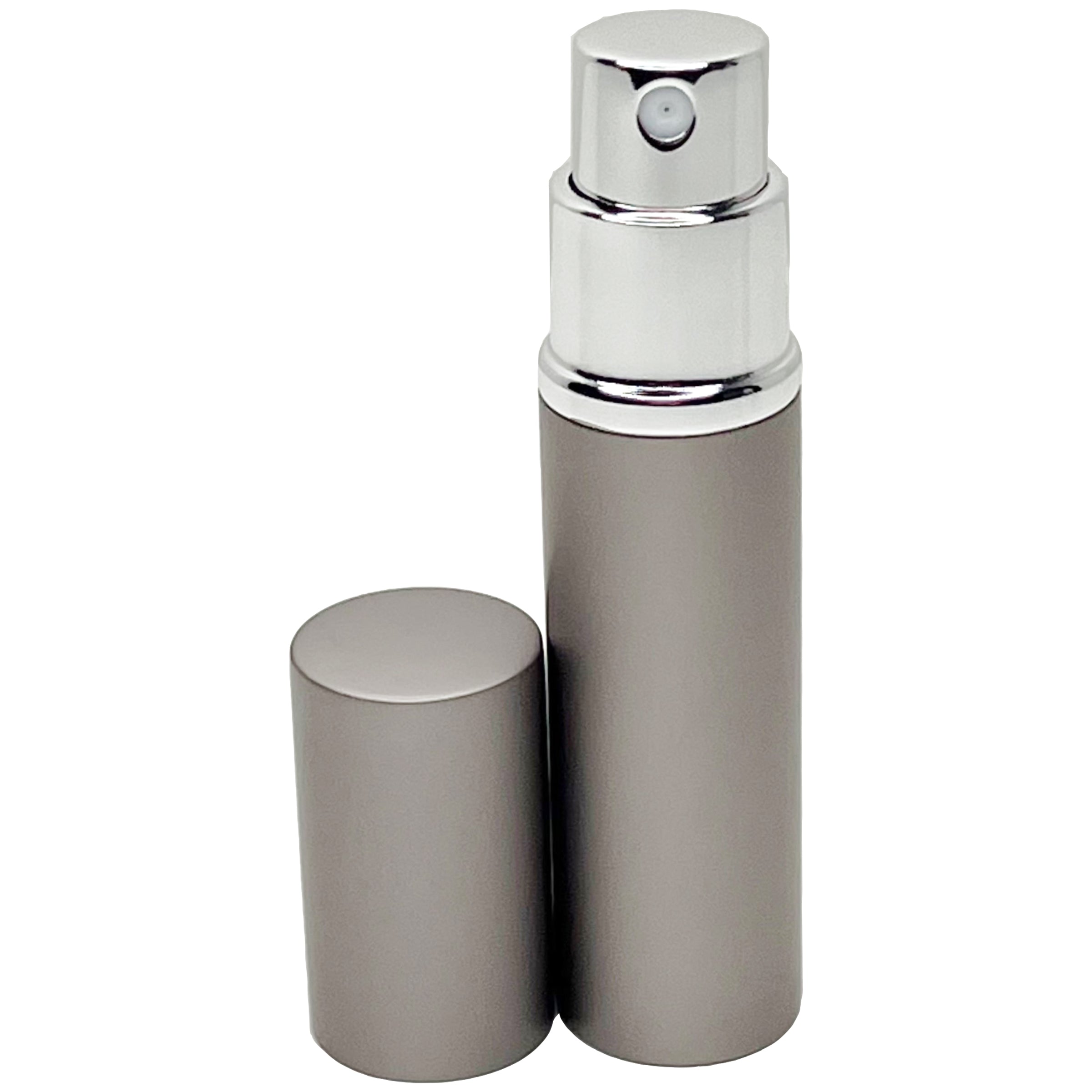 6ml 0.2oz perfume glass spray bottles gray aluminum shell
