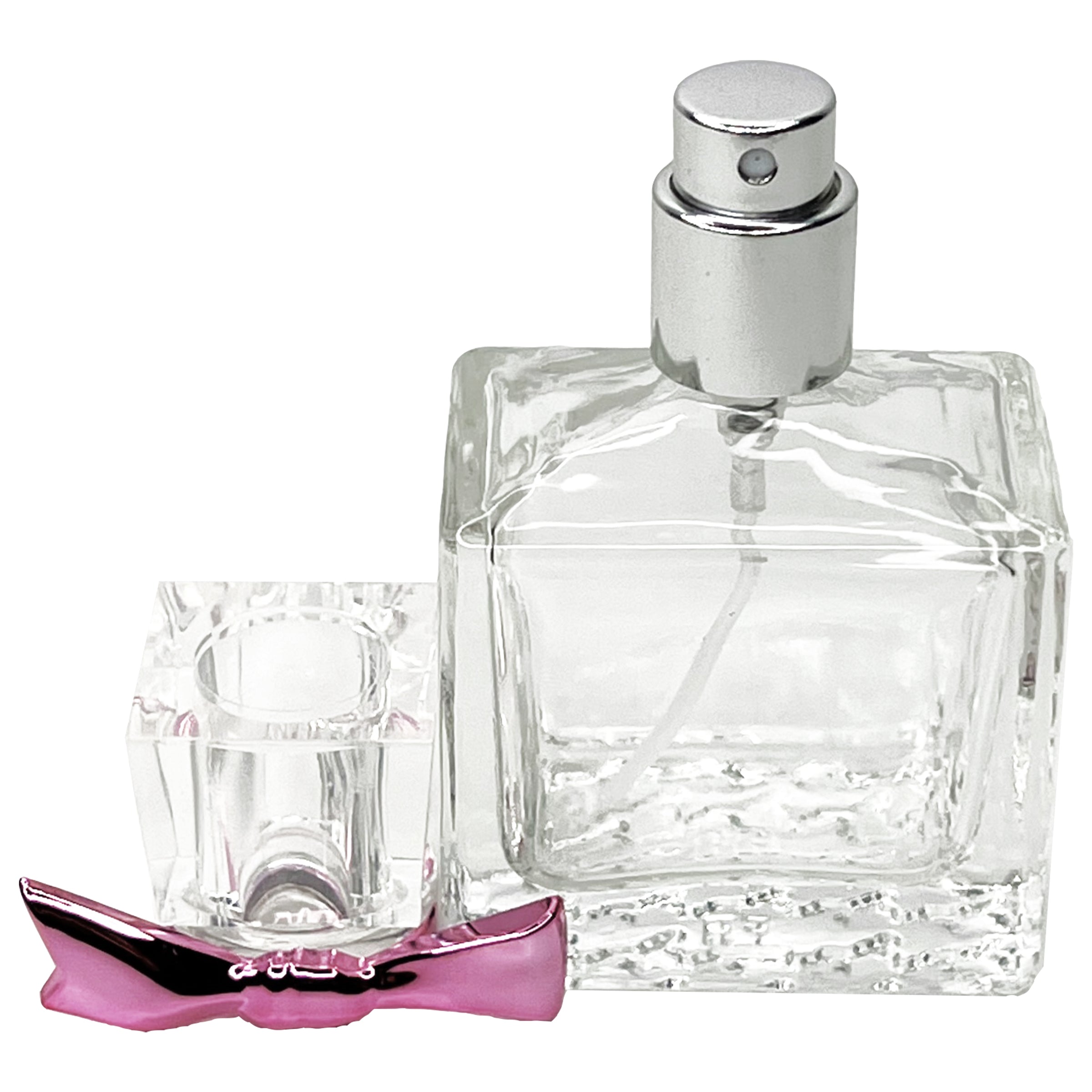 30ml 1oz Bow thick glass perfume spray bottles