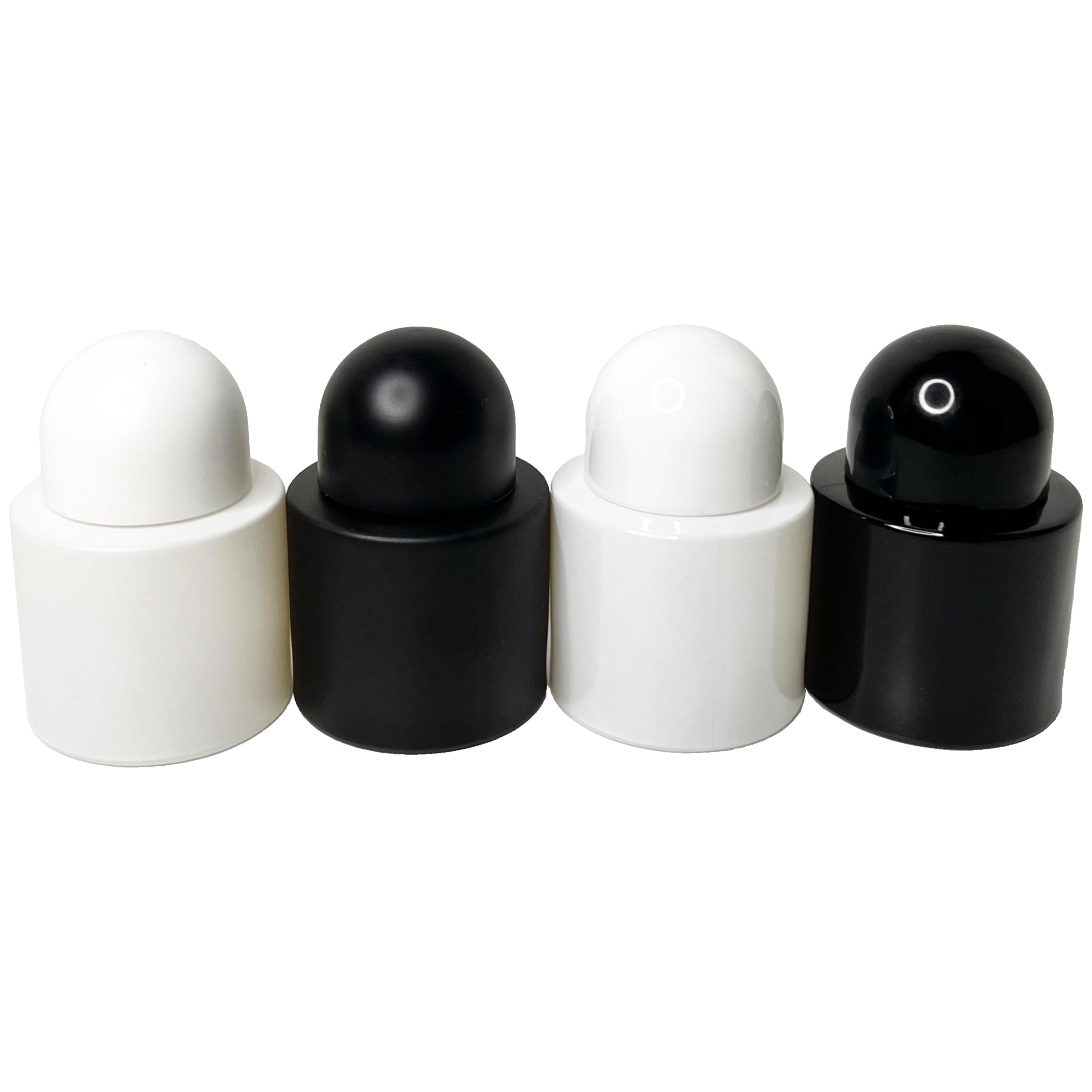 30ml 1oz round black white empty perfume glass spray bottles