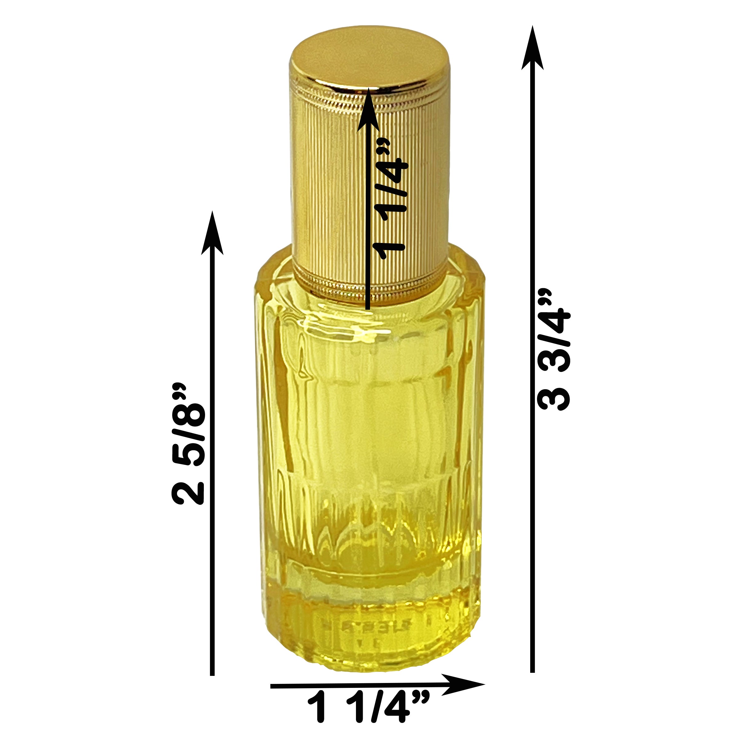 20ml 0.67oz 6 colors glass cylinder perfume spray bottles