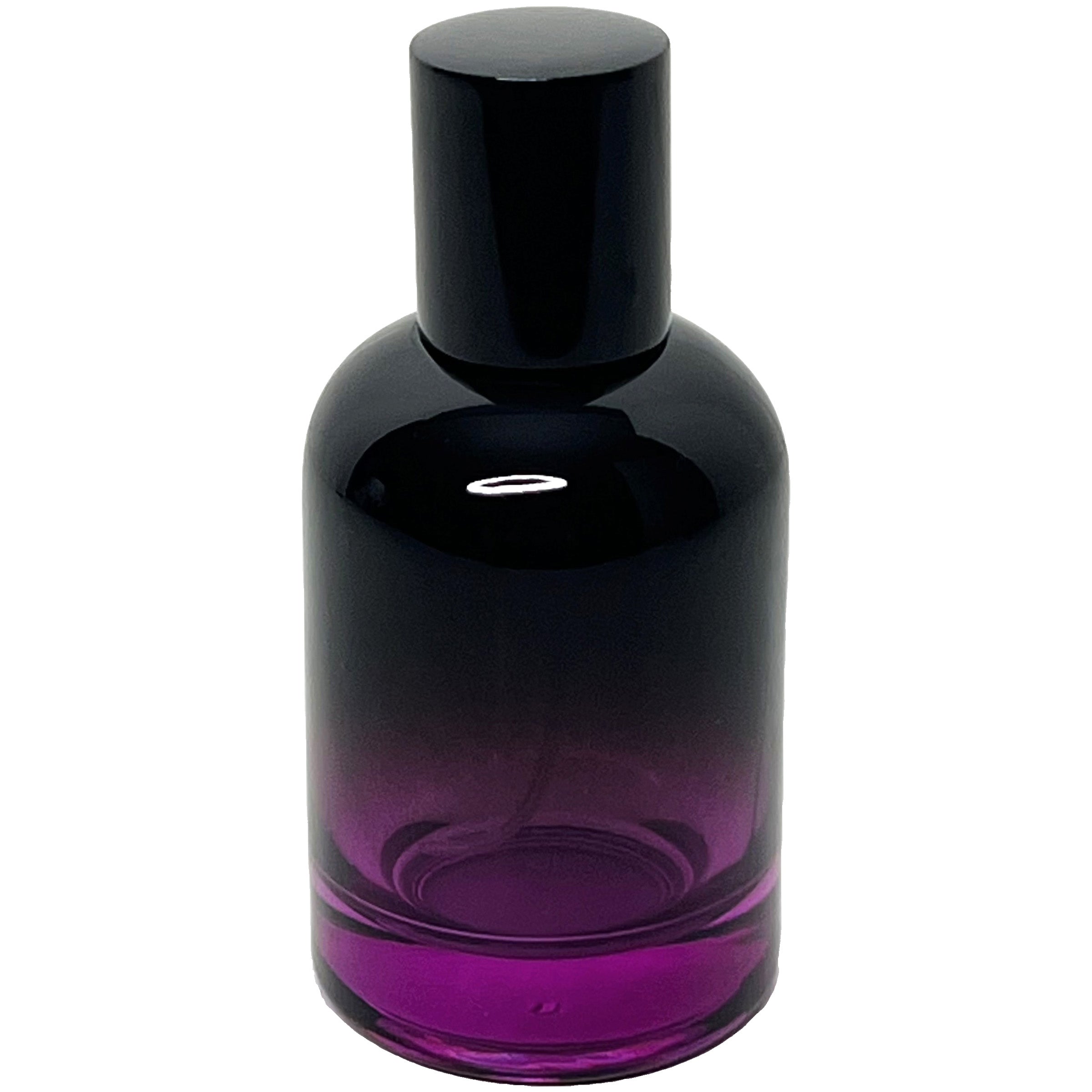 50ml 1.7oz Boston Round 6 colors Gradient Black perfume spray bottles