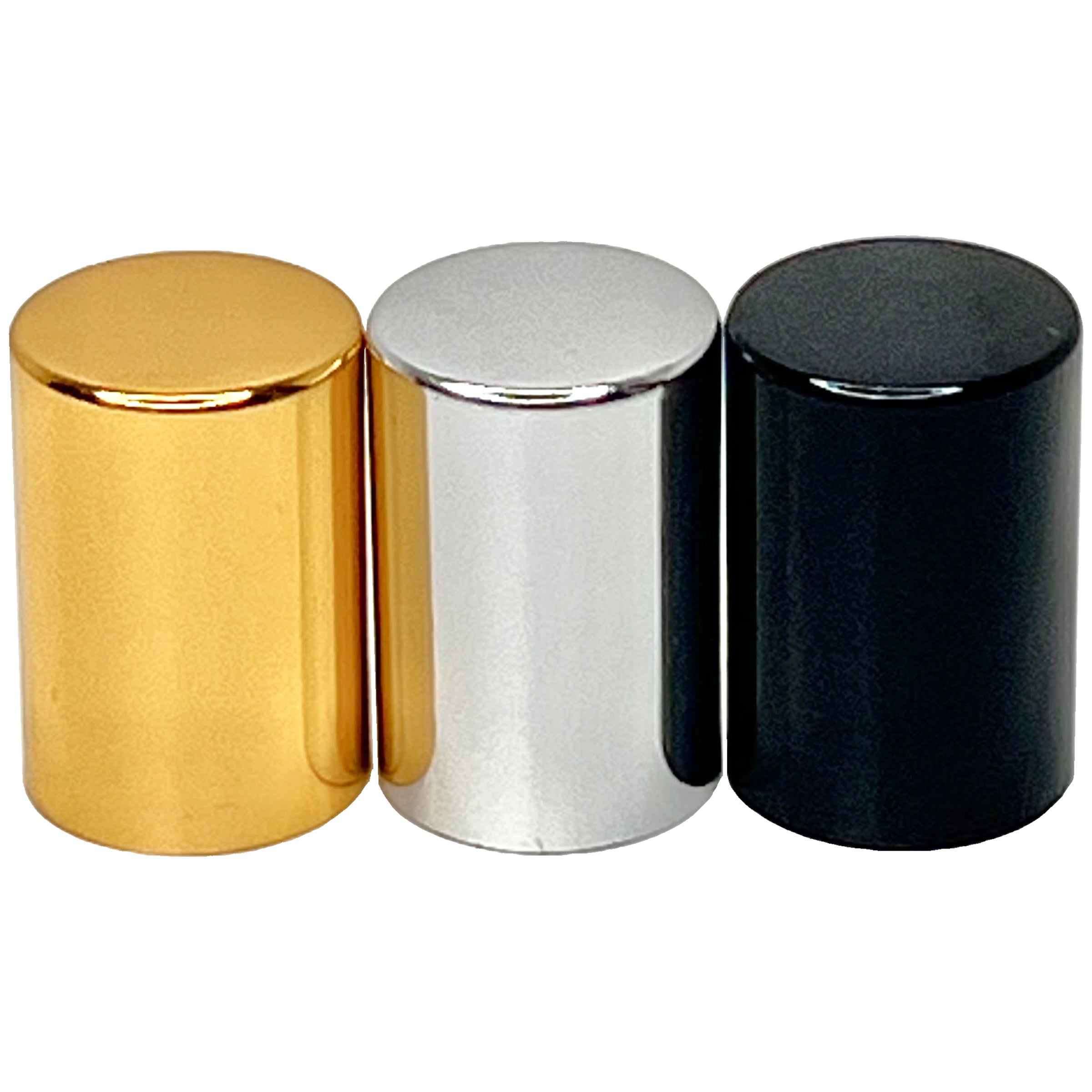 10ml 1/3 oz glass tube stainless steel roller bottles silver gold black