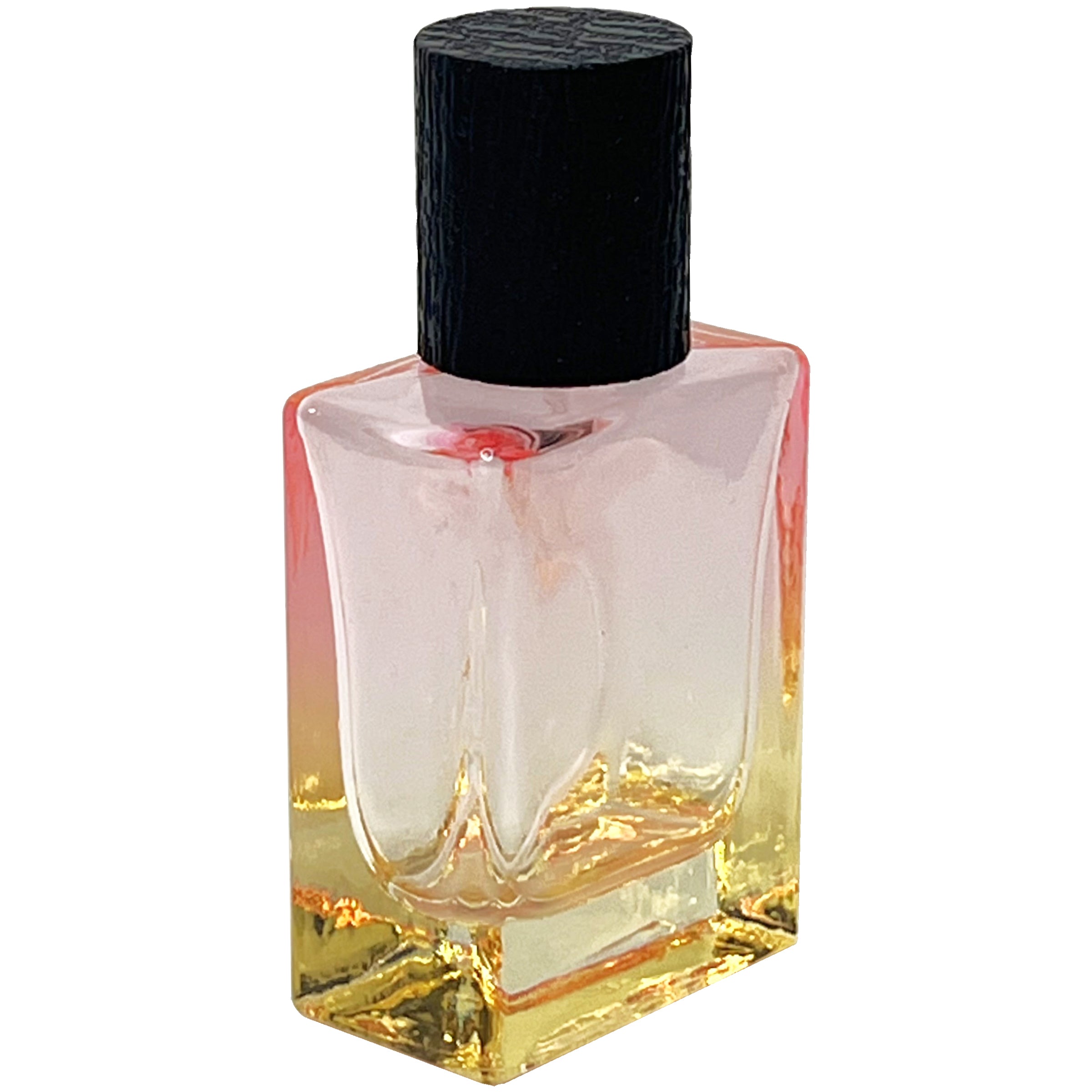 30ml 1oz heavy base 6 gradient colors square glass perfume spray bottles