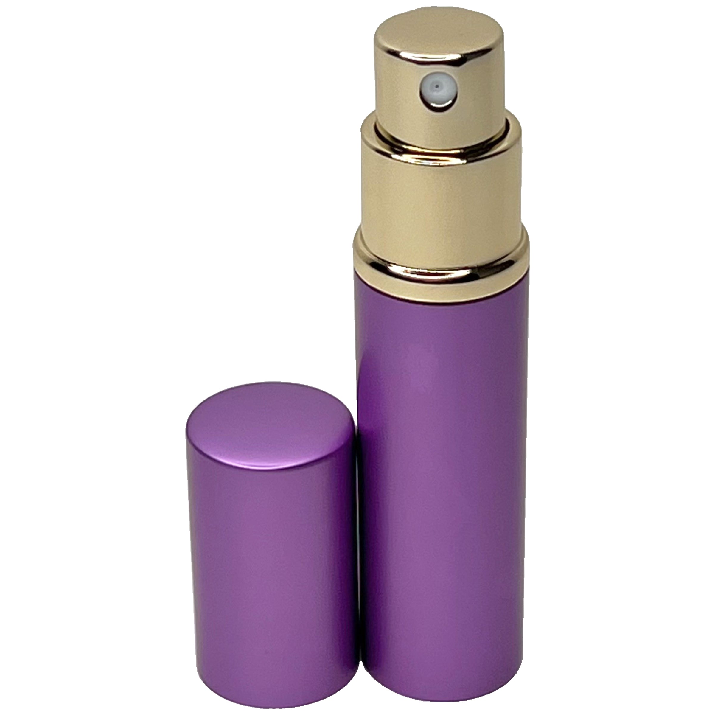 6ml 0.2oz Purple Perfume Glass Spray Deluxe Bottles Gold Atomizers