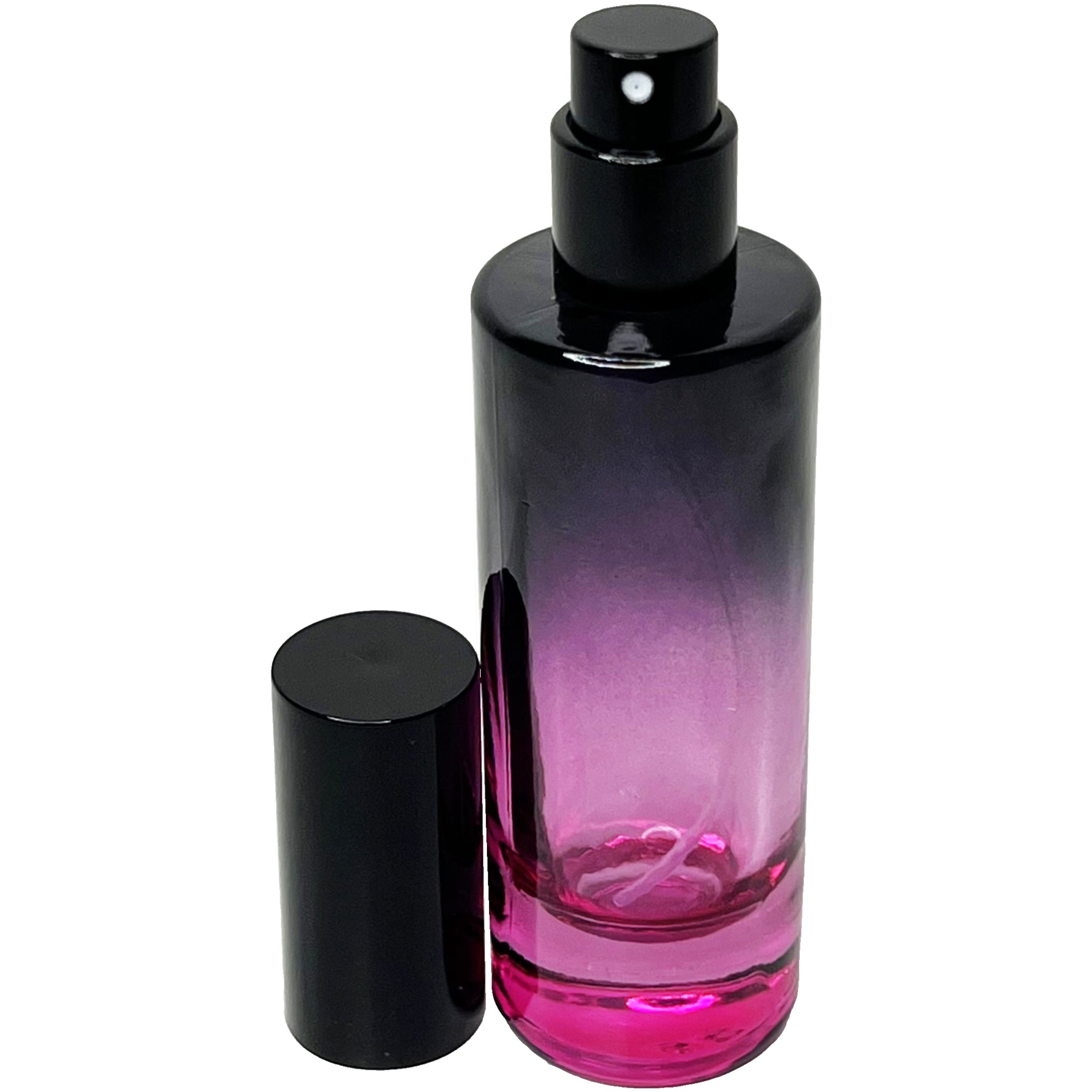 30ml 1oz cylinder 4 colors Gradient Black empty perfume spray bottles