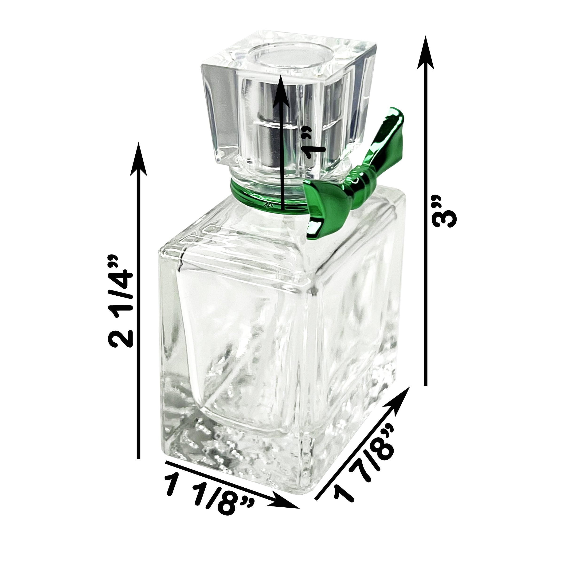 30ml 1oz Bow thick glass perfume spray bottles