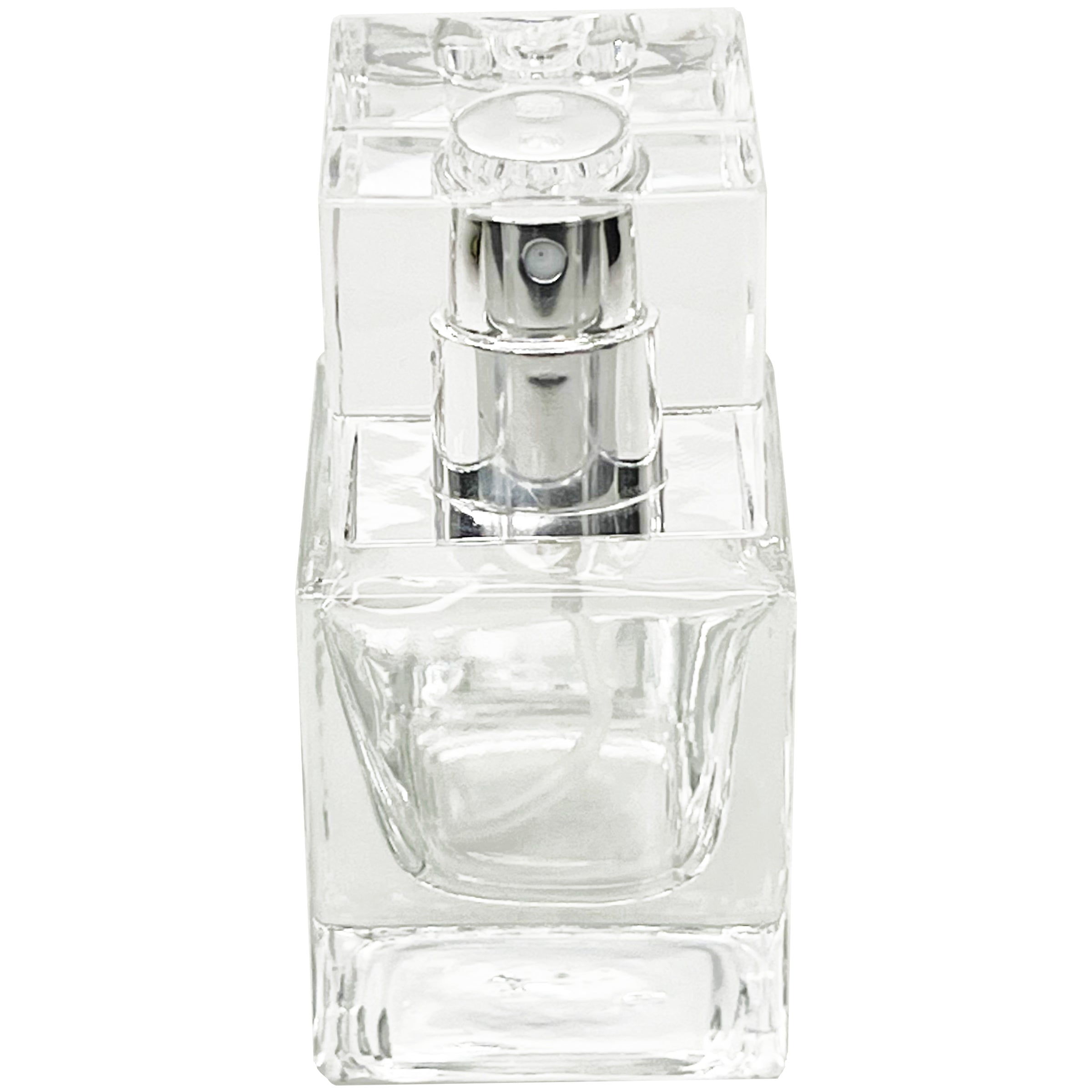 25ml 0.85oz High Quality Cube thick glass perfume spray bottles