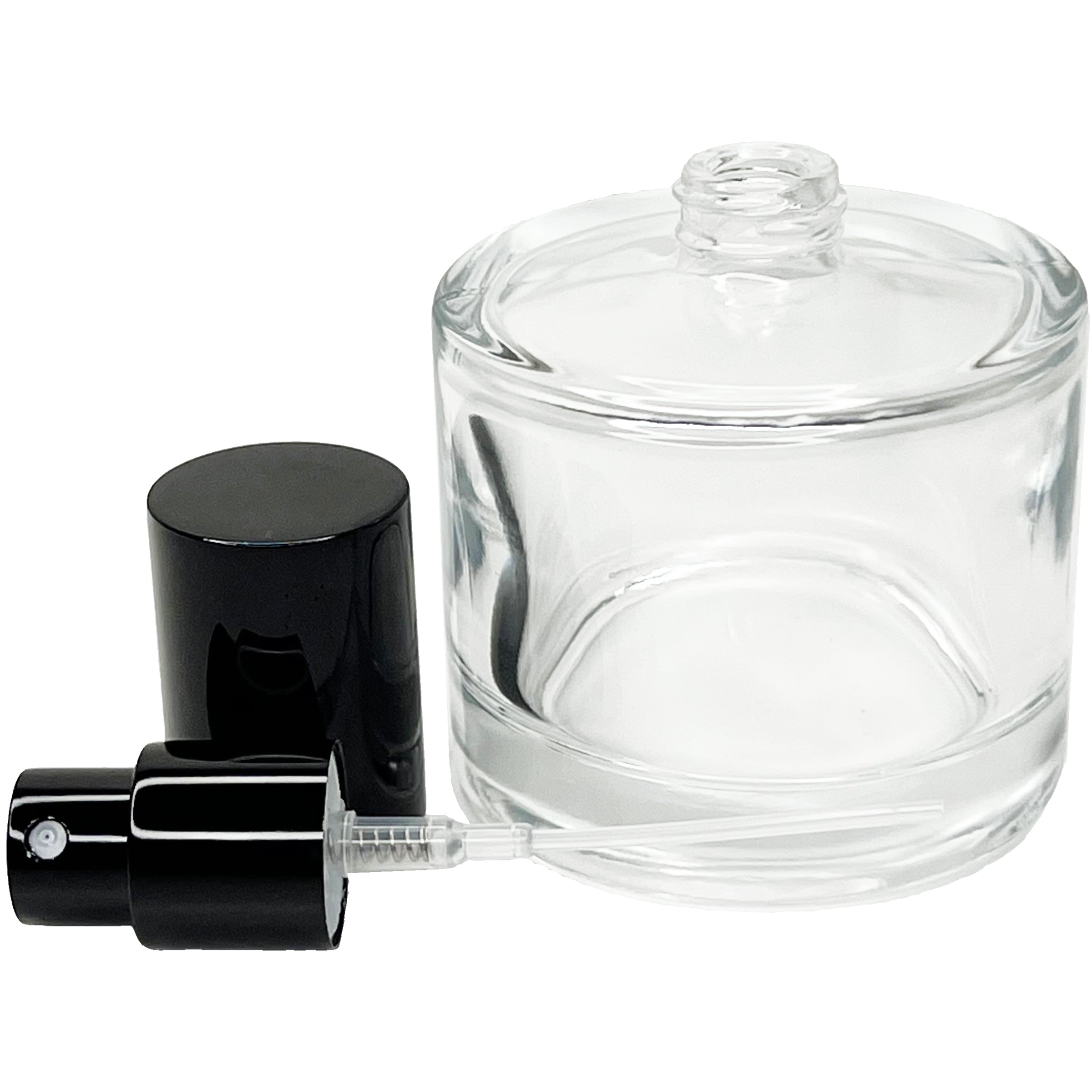 50ml 1.7oz Round Thick Glass Perfume Spray Bottles