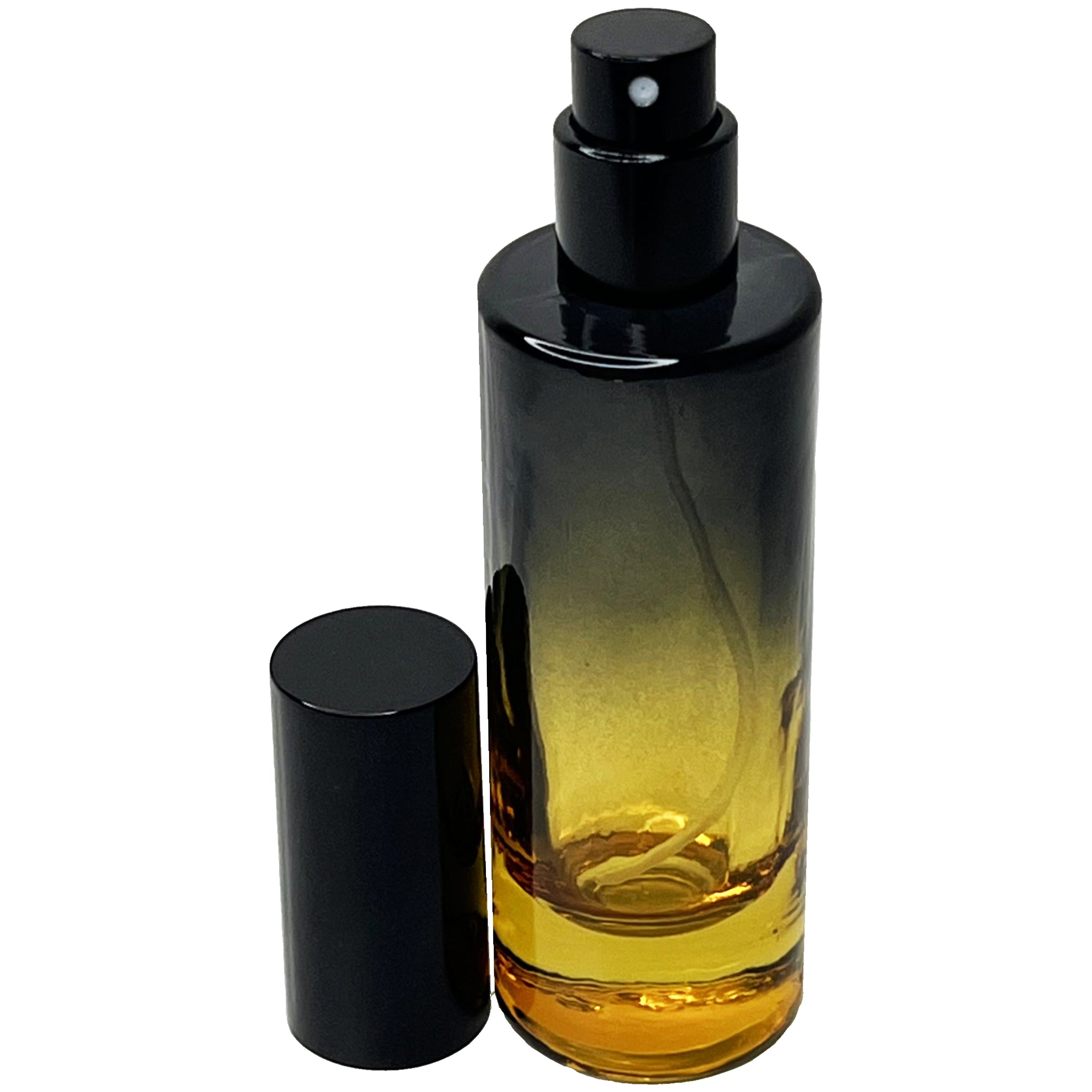 30ml 1oz cylinder 4 colors Gradient Black empty perfume spray bottles