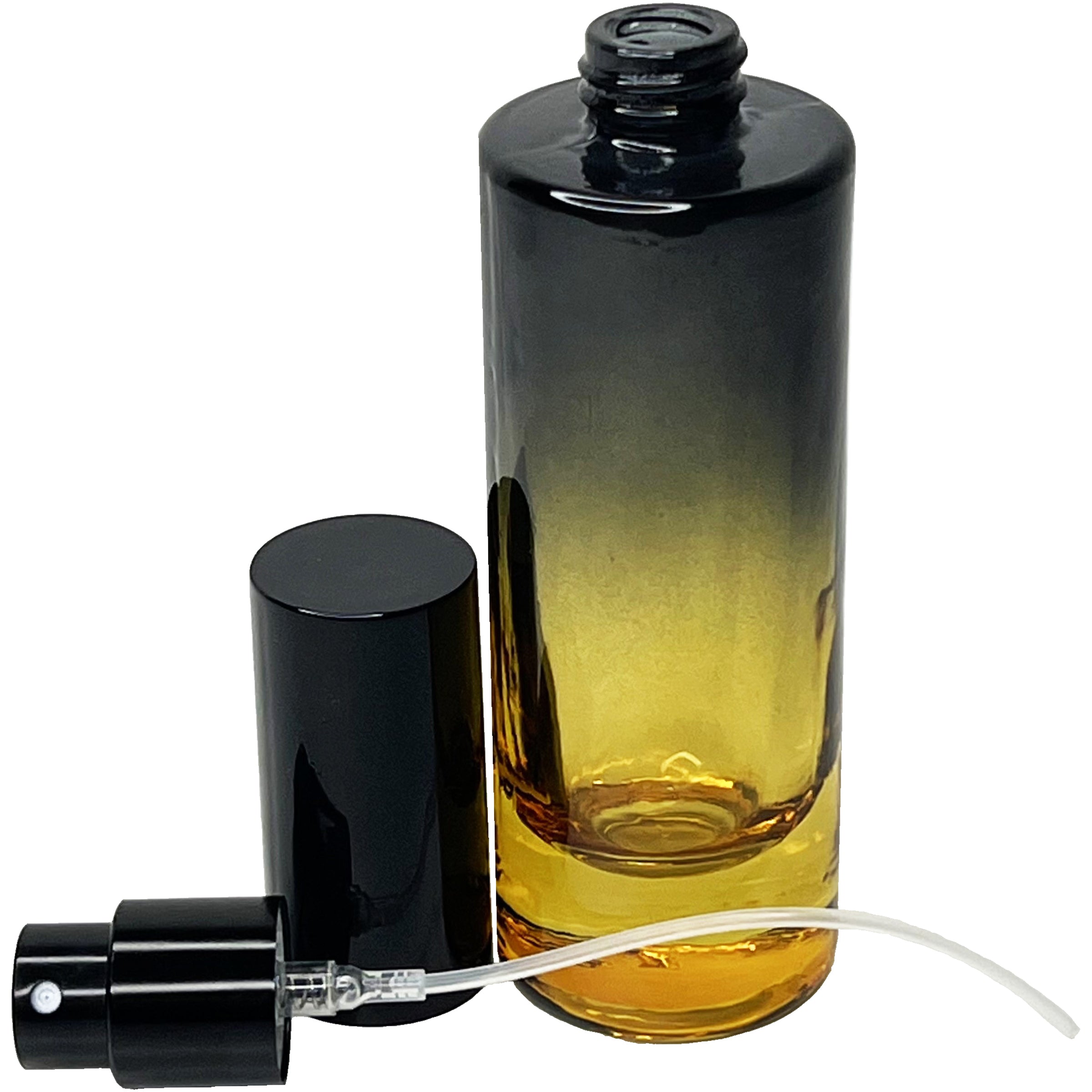 30ml 1oz cylinder 4 colors Gradient Black empty perfume spray bottles