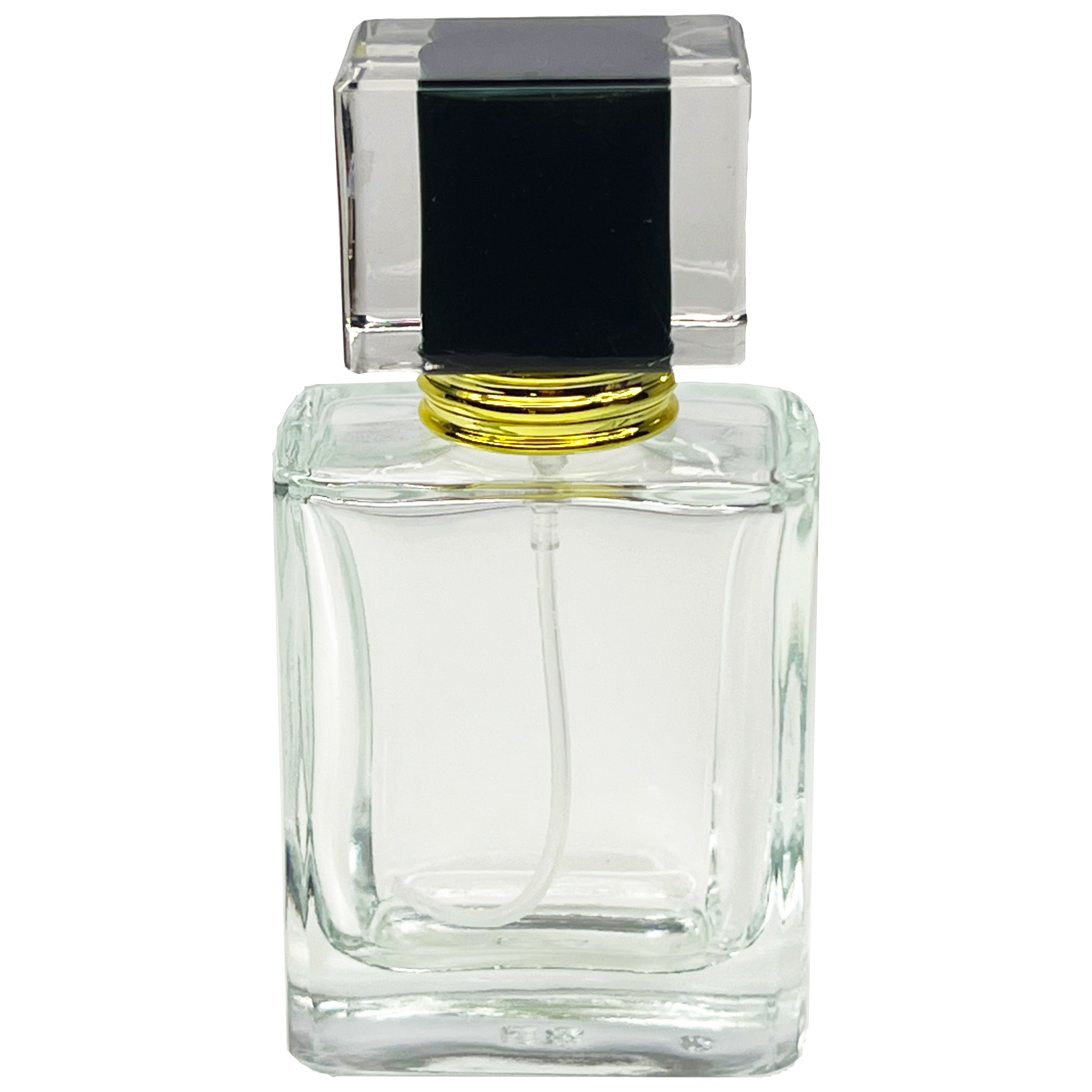 30ml 1oz clear square 6 colors perfume glass spray bottles