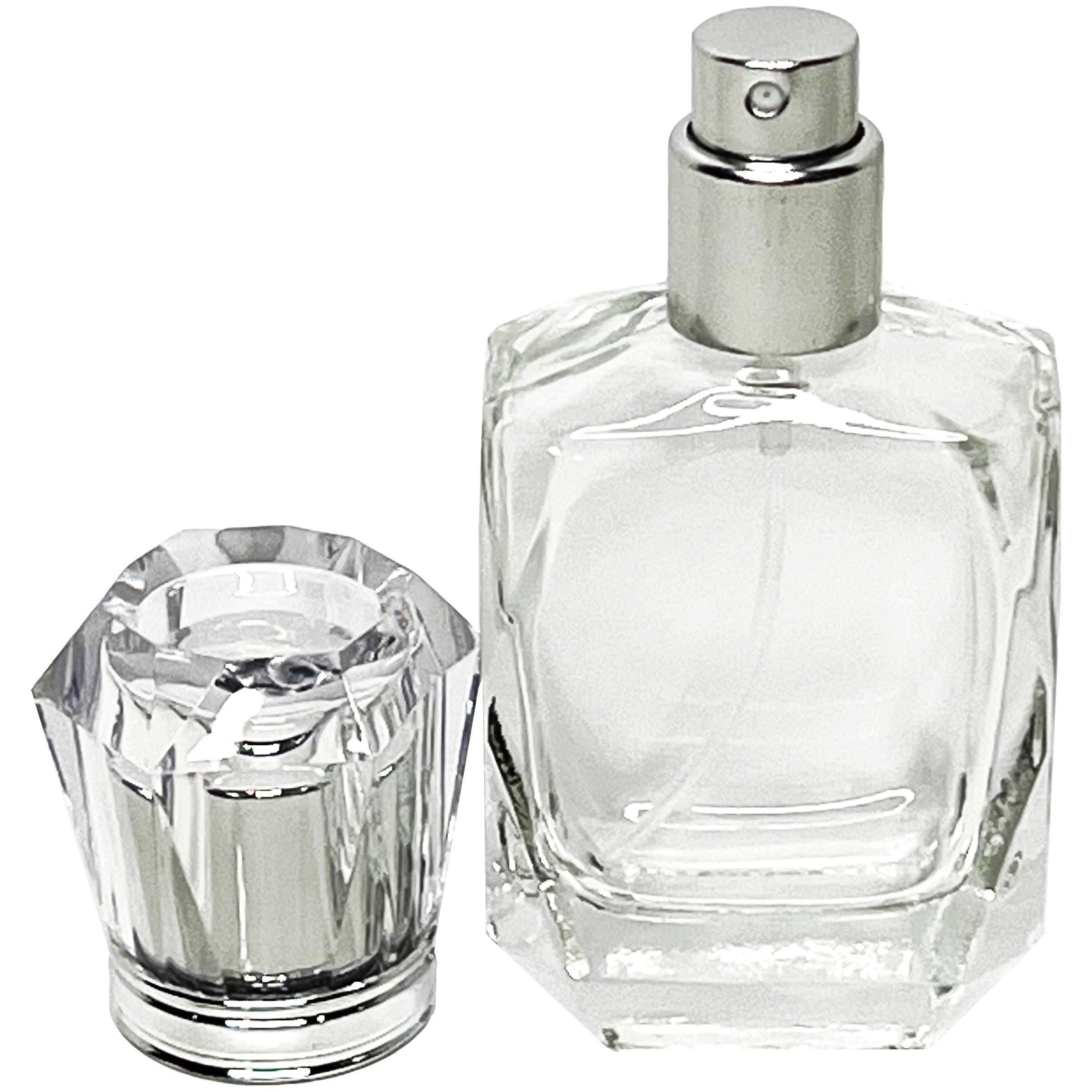 40ml 1.3fl oz Vintage Perfume Diamond Glass Empty Bottles Spray Refillable