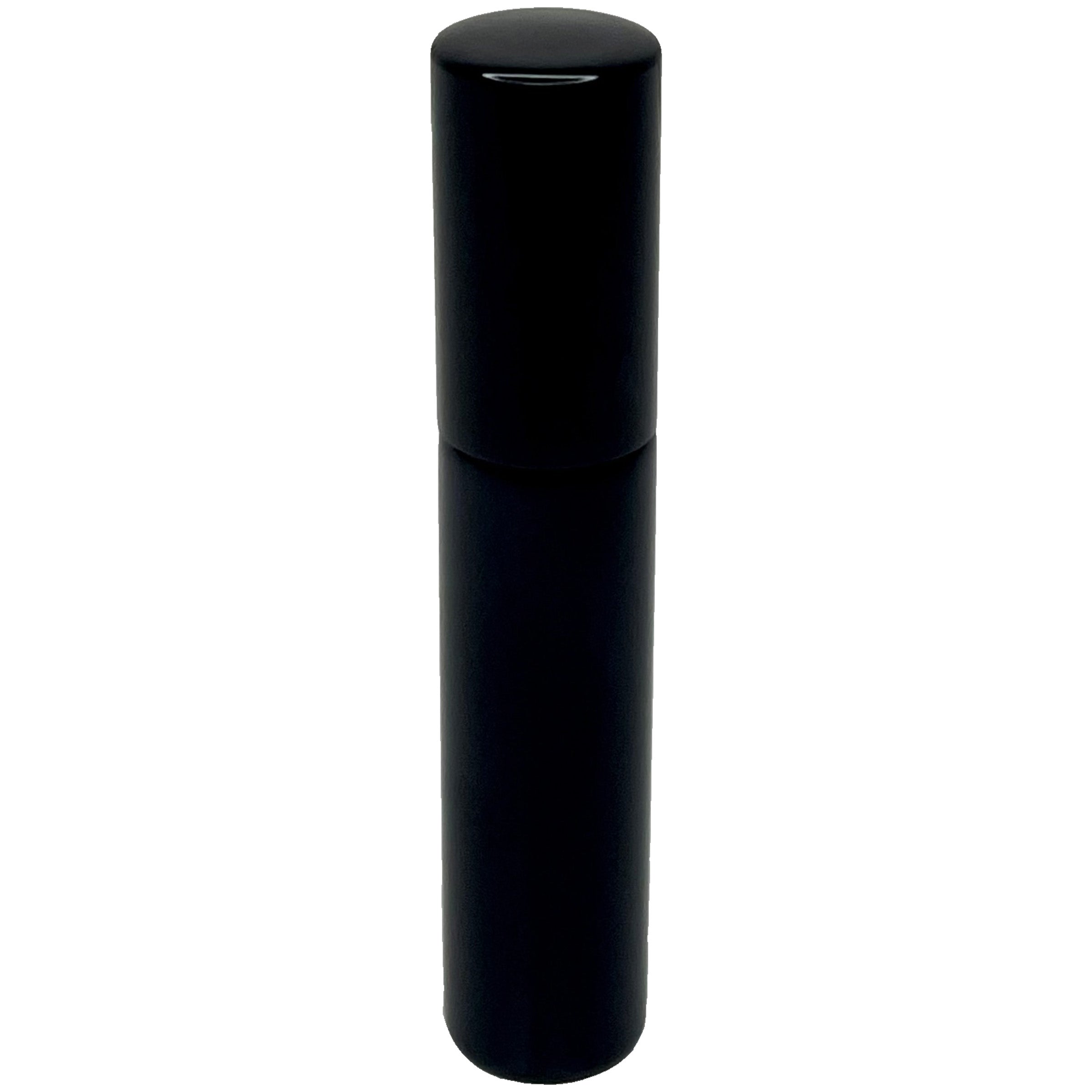 10ml 0.33oz all Black UV Electroplated Glass perfume Spray Bottles