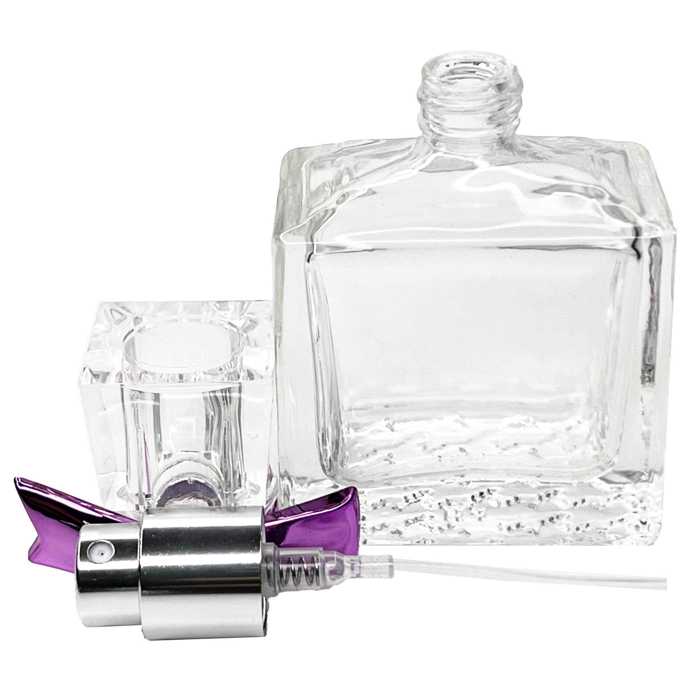 30ml 1oz Bow thick glass perfume spray bottles