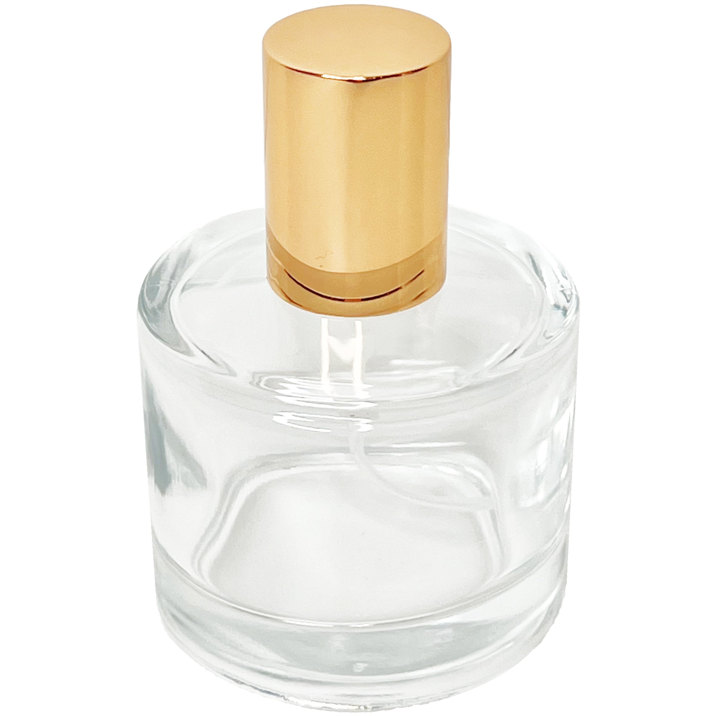 50ml 1.7oz Round Thick Glass Perfume Spray Bottles