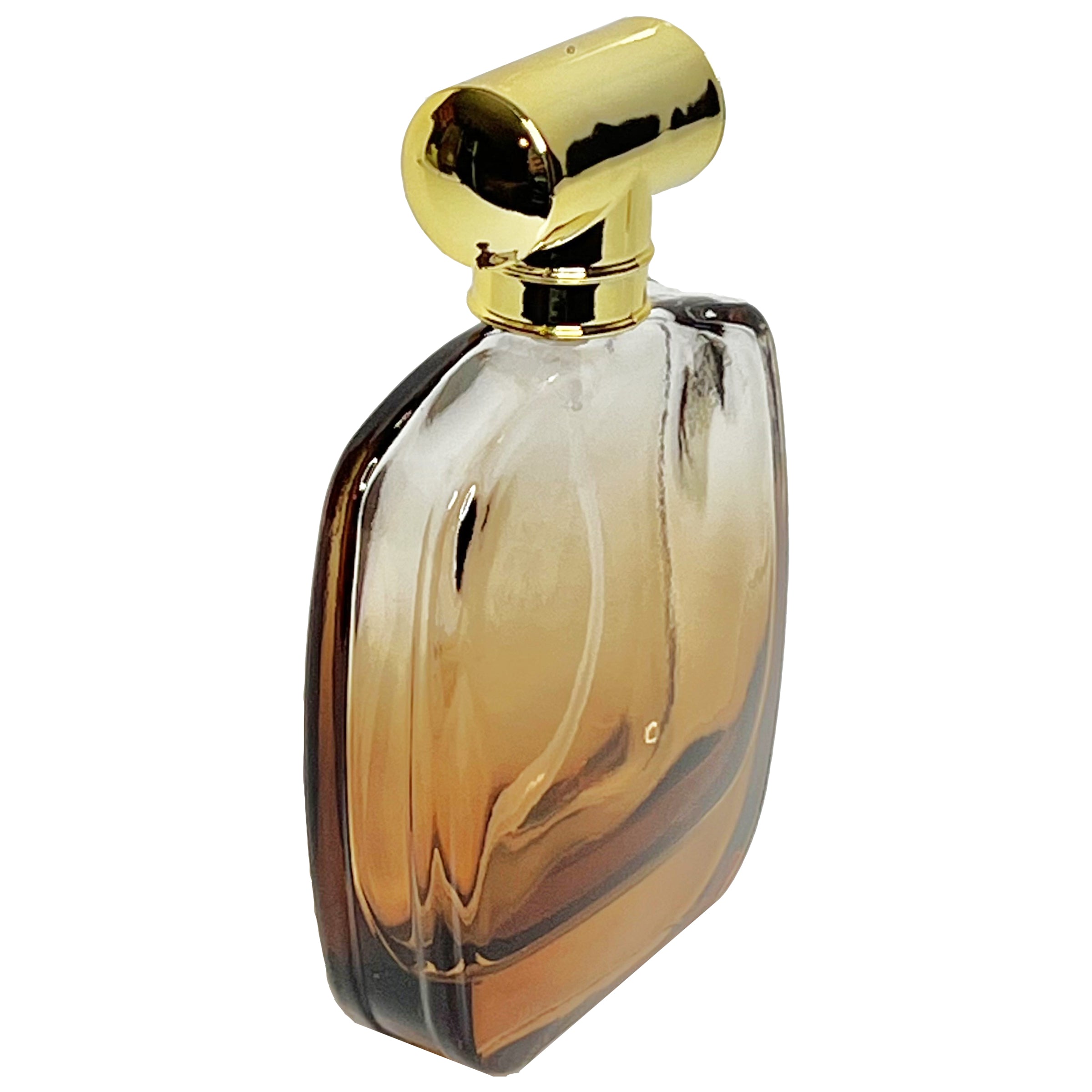 50ml 1.7oz Amber gradient thick glass perfume spray bottles