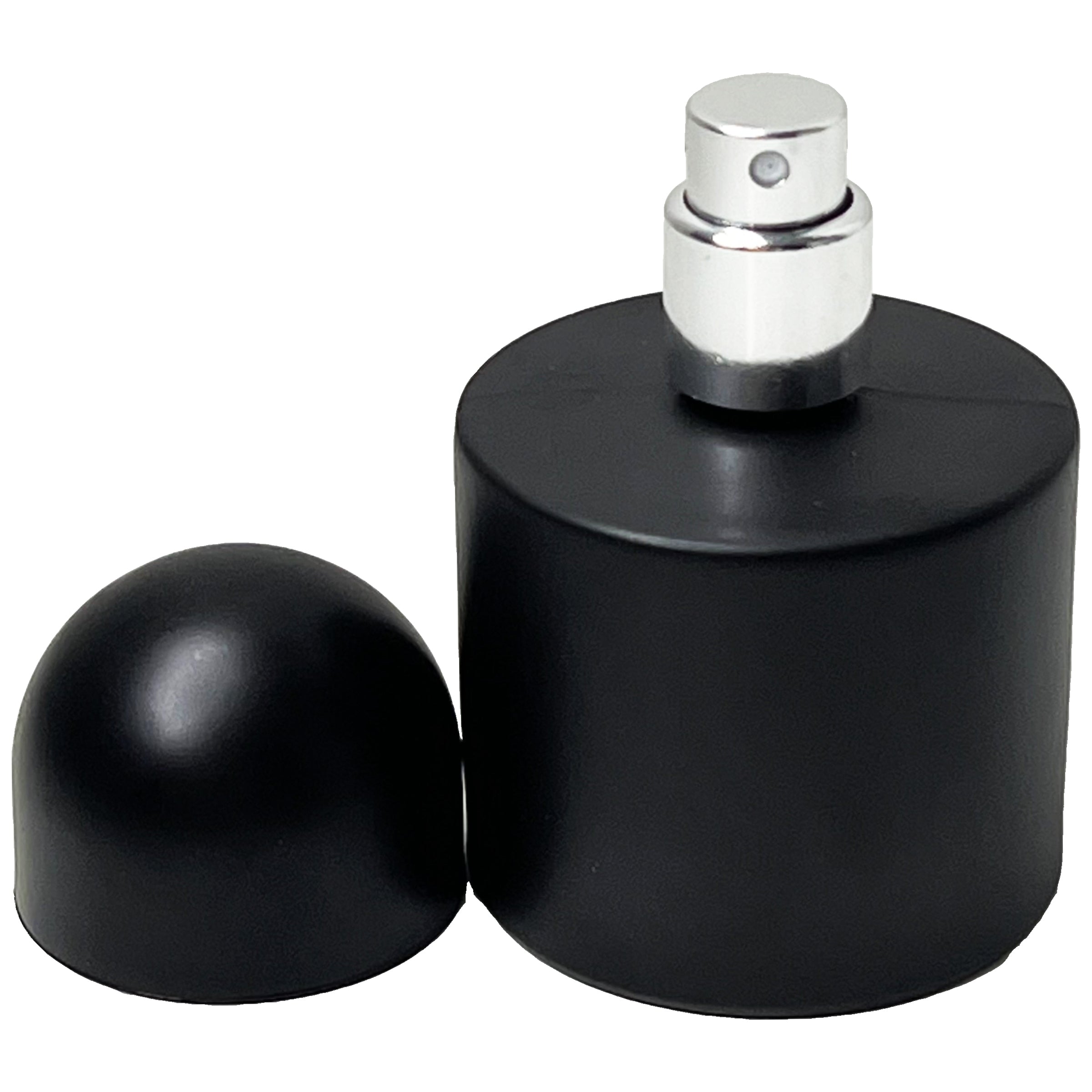 30ml 1oz round black white empty perfume glass spray bottles